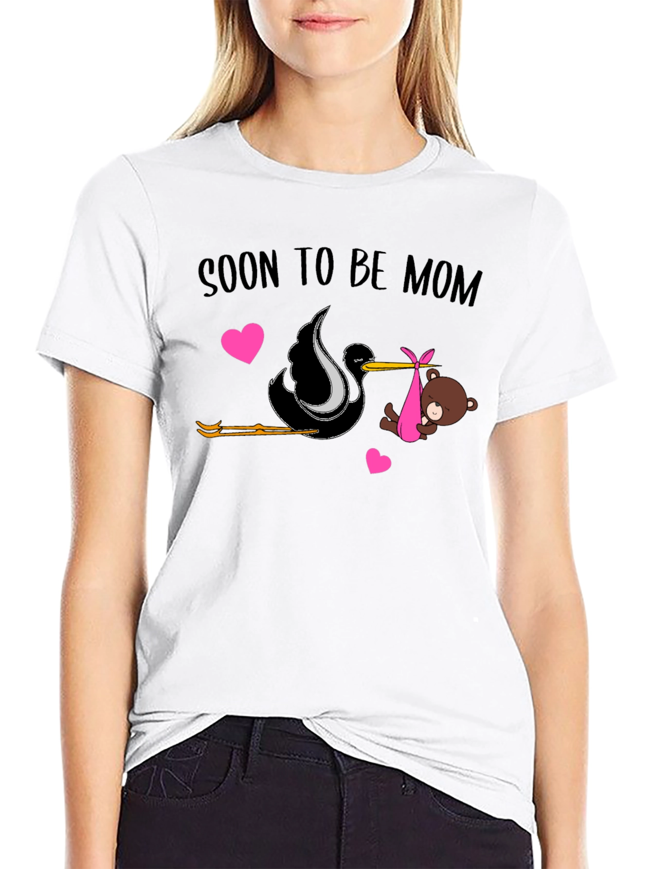 Soon To Be Mom T-Shirt Stork Delivery