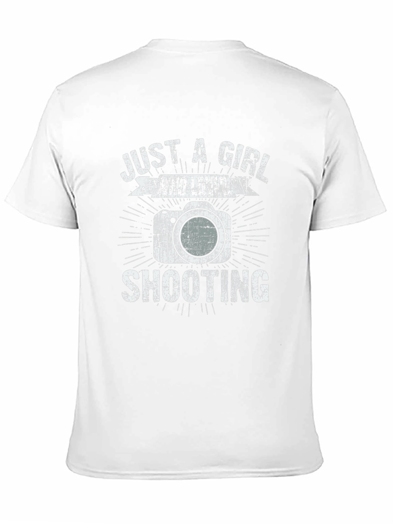 Just A Girl Shooting T-Shirt - Photography Camera Design
