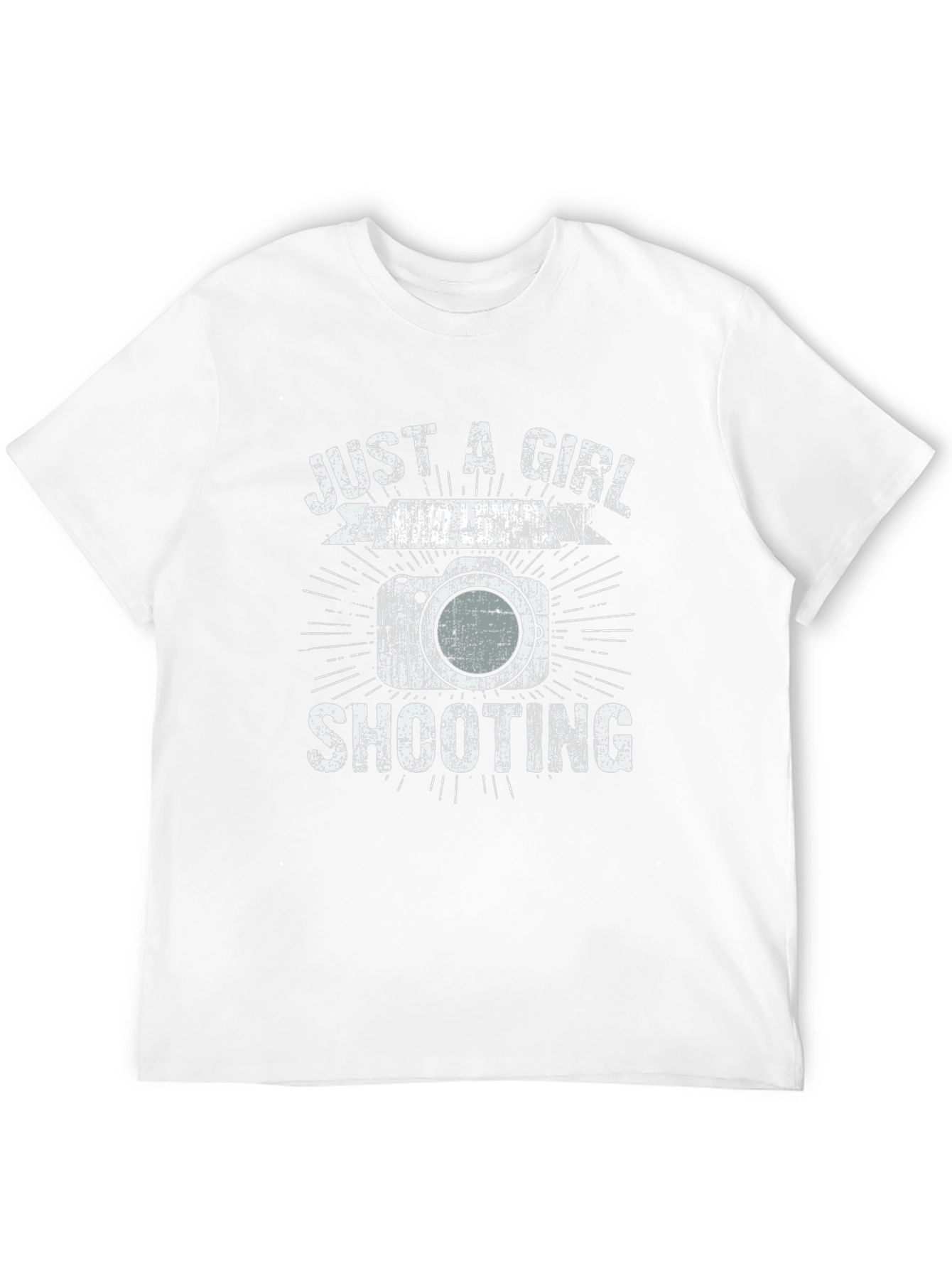 Just A Girl Shooting T-Shirt - Photography Camera Design