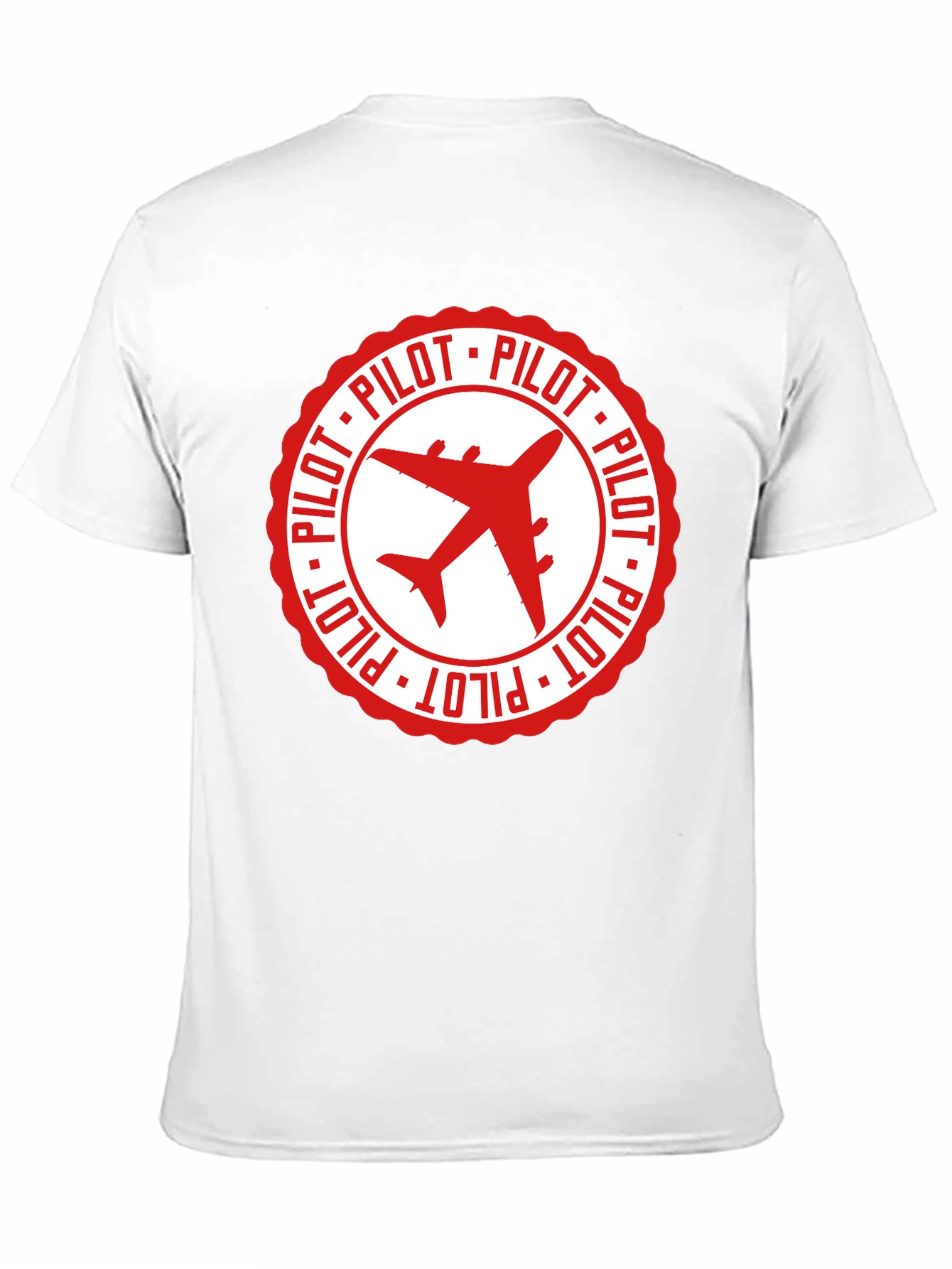 Pilot Airplane Graphic Black T-Shirt