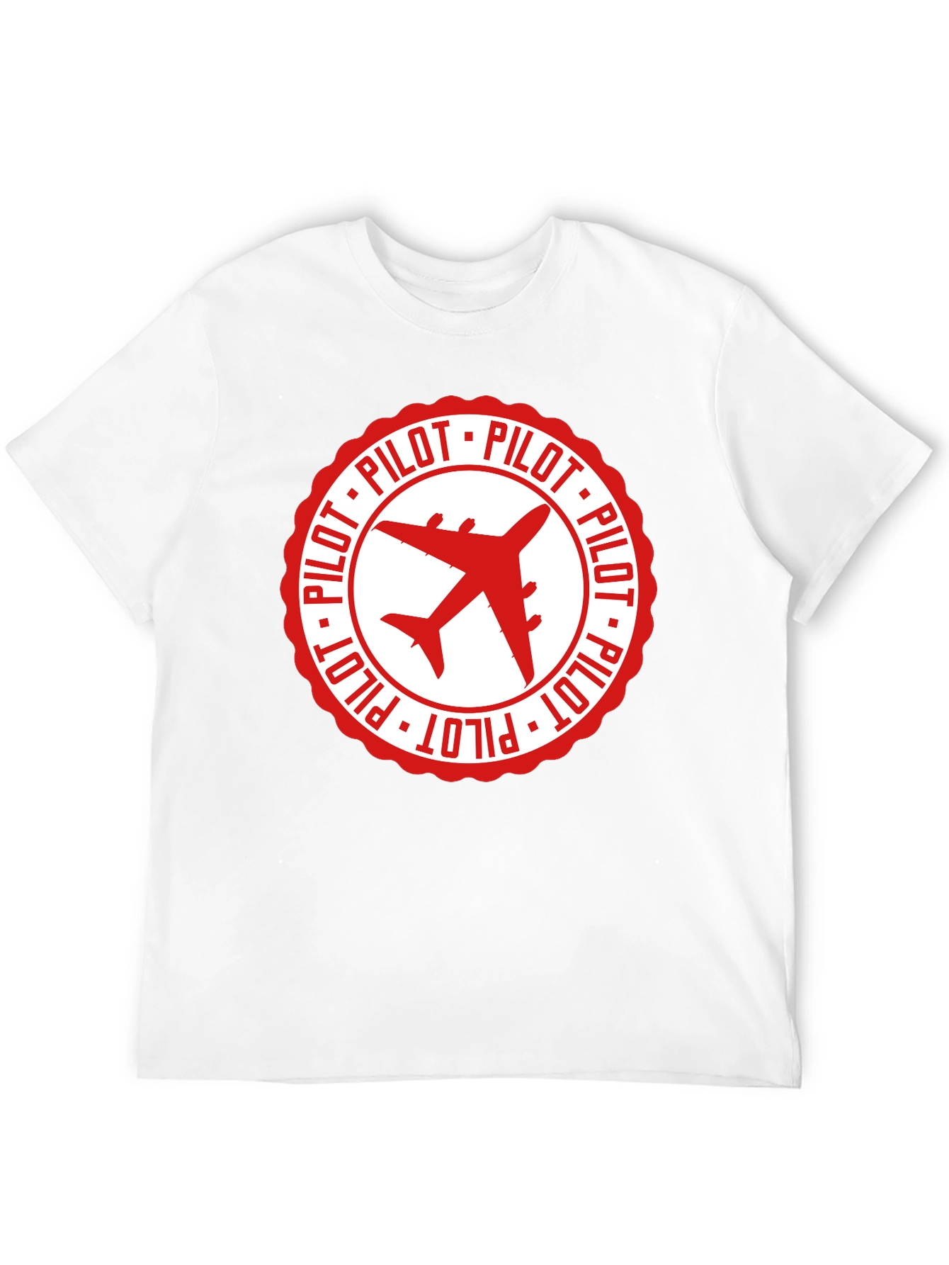 Pilot Airplane Graphic Black T-Shirt