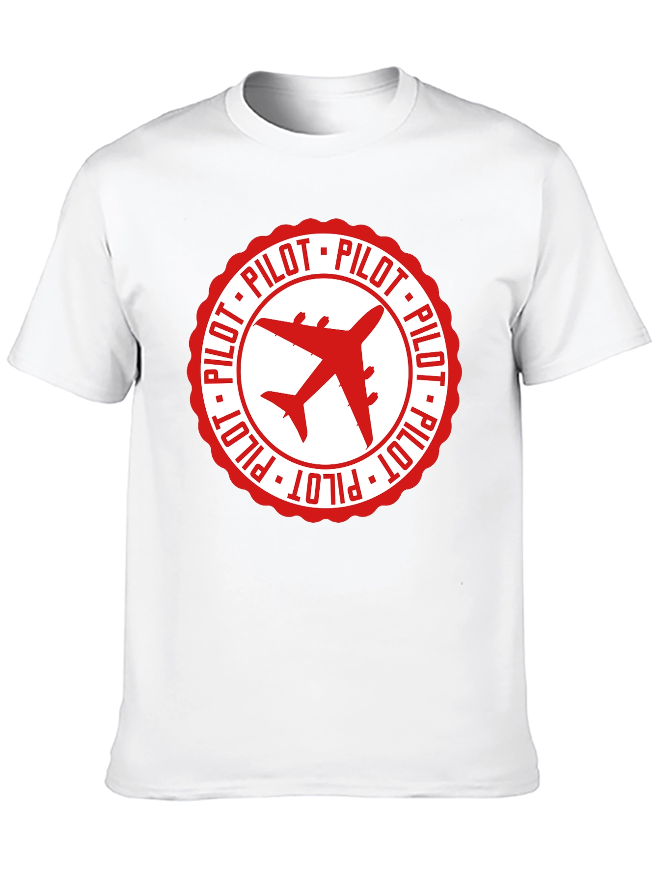 Pilot Airplane Graphic Black T-Shirt