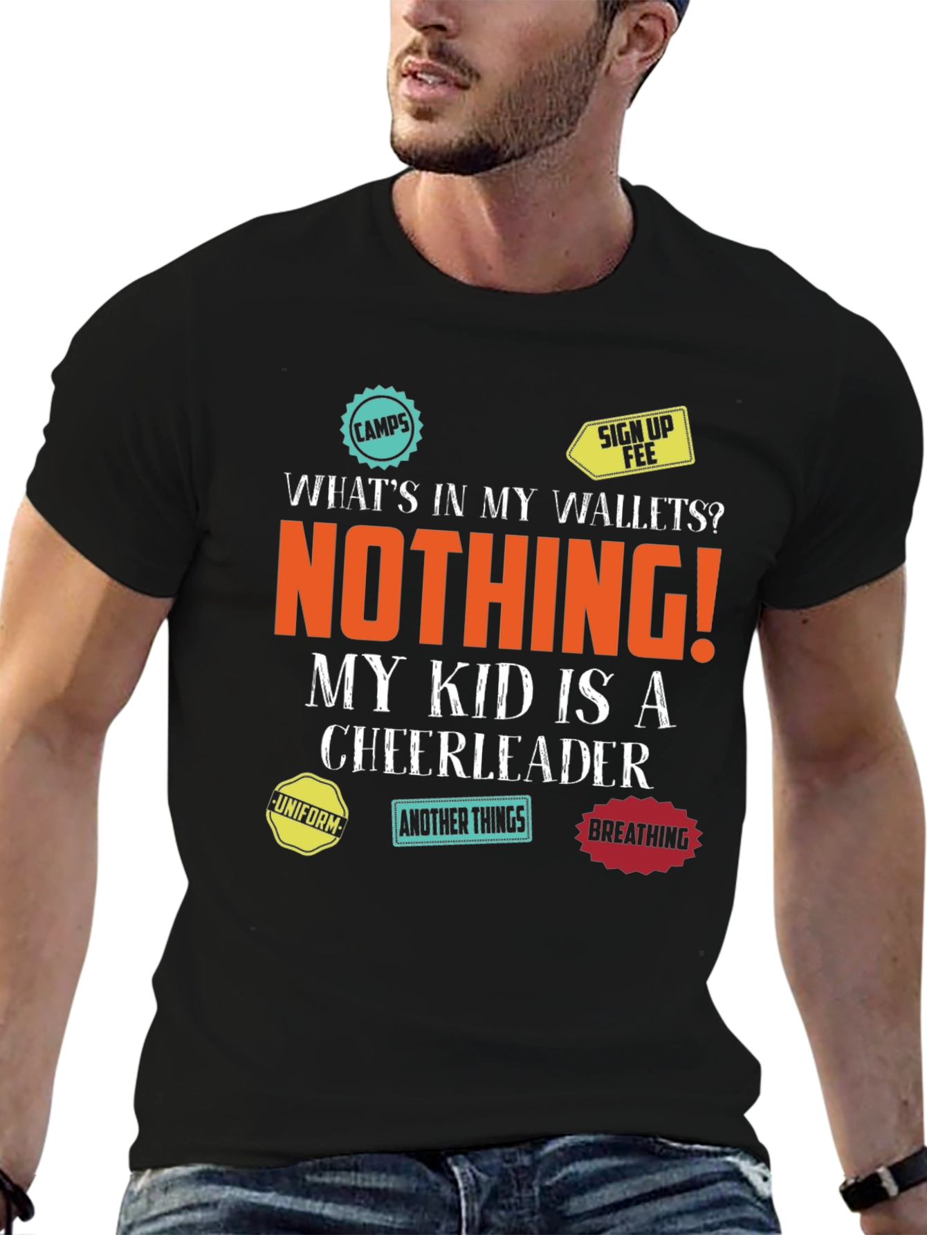 Cheerleader Parent T-Shirt - Empty Wallet Fun!
