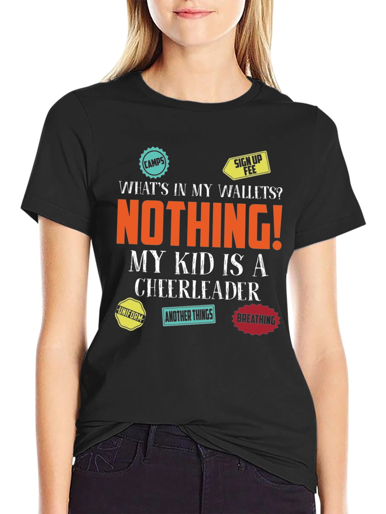 Cheerleader Parent T-Shirt - Empty Wallet Fun!