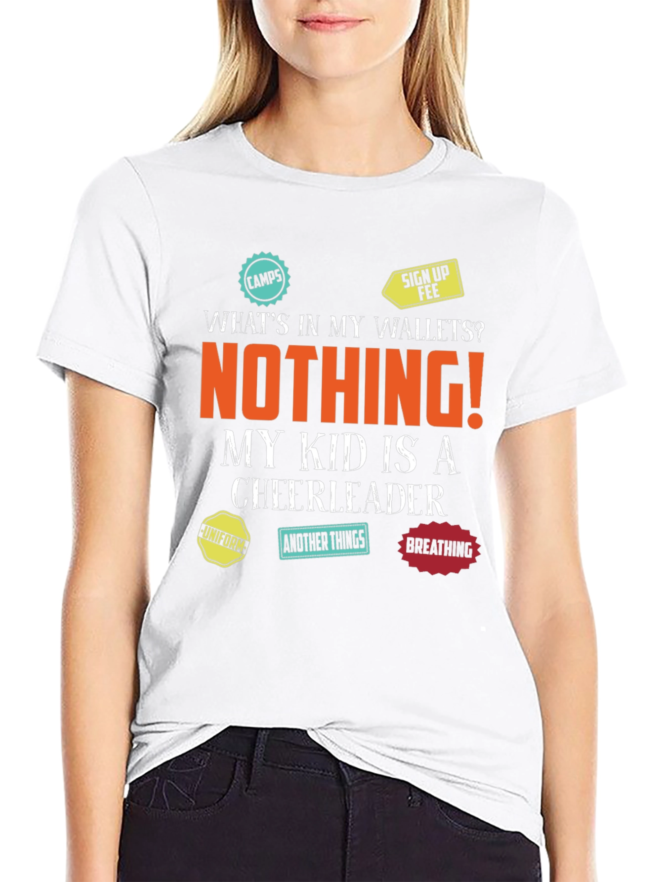 Cheerleader Parent T-Shirt - Empty Wallet Fun!