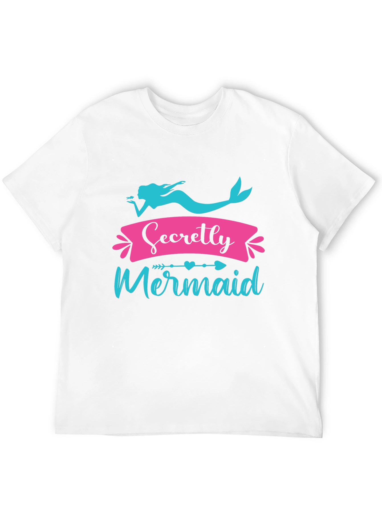 Secretly Mermaid Black Graphic Tee