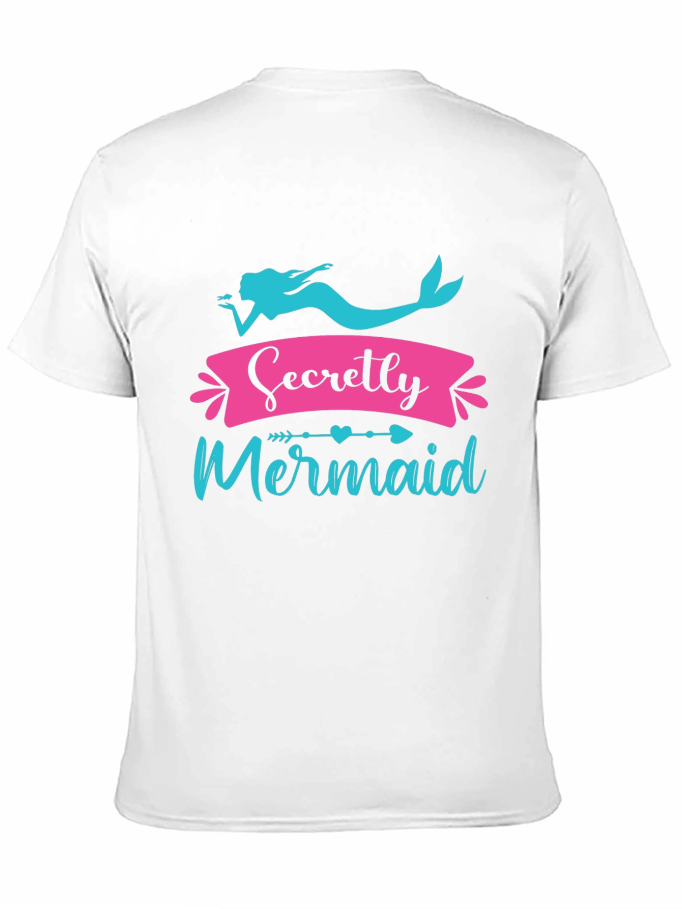Secretly Mermaid Black Graphic Tee