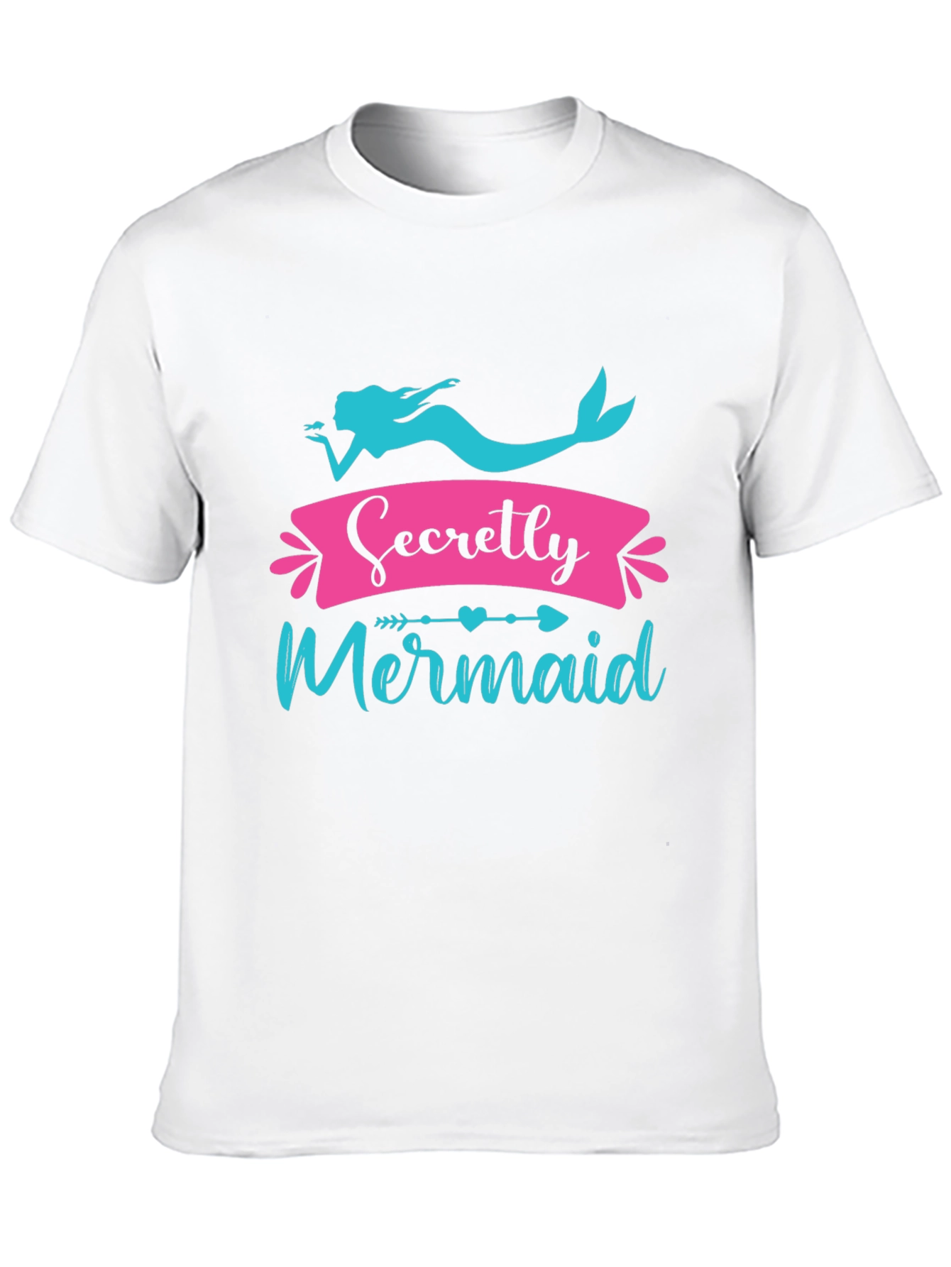 Secretly Mermaid Black Graphic Tee