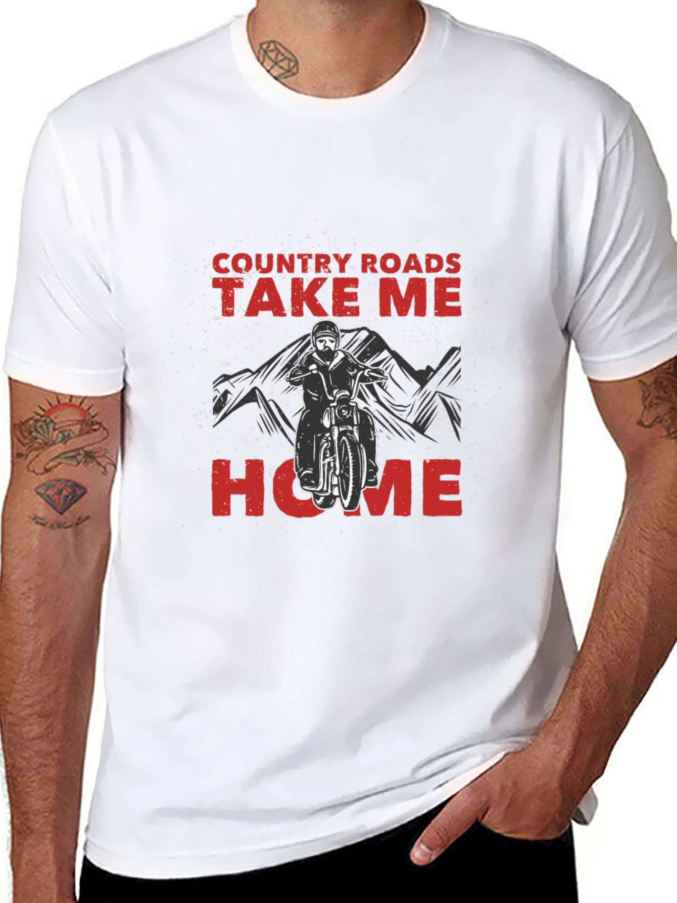 Country Roads Graphic Tee - Black