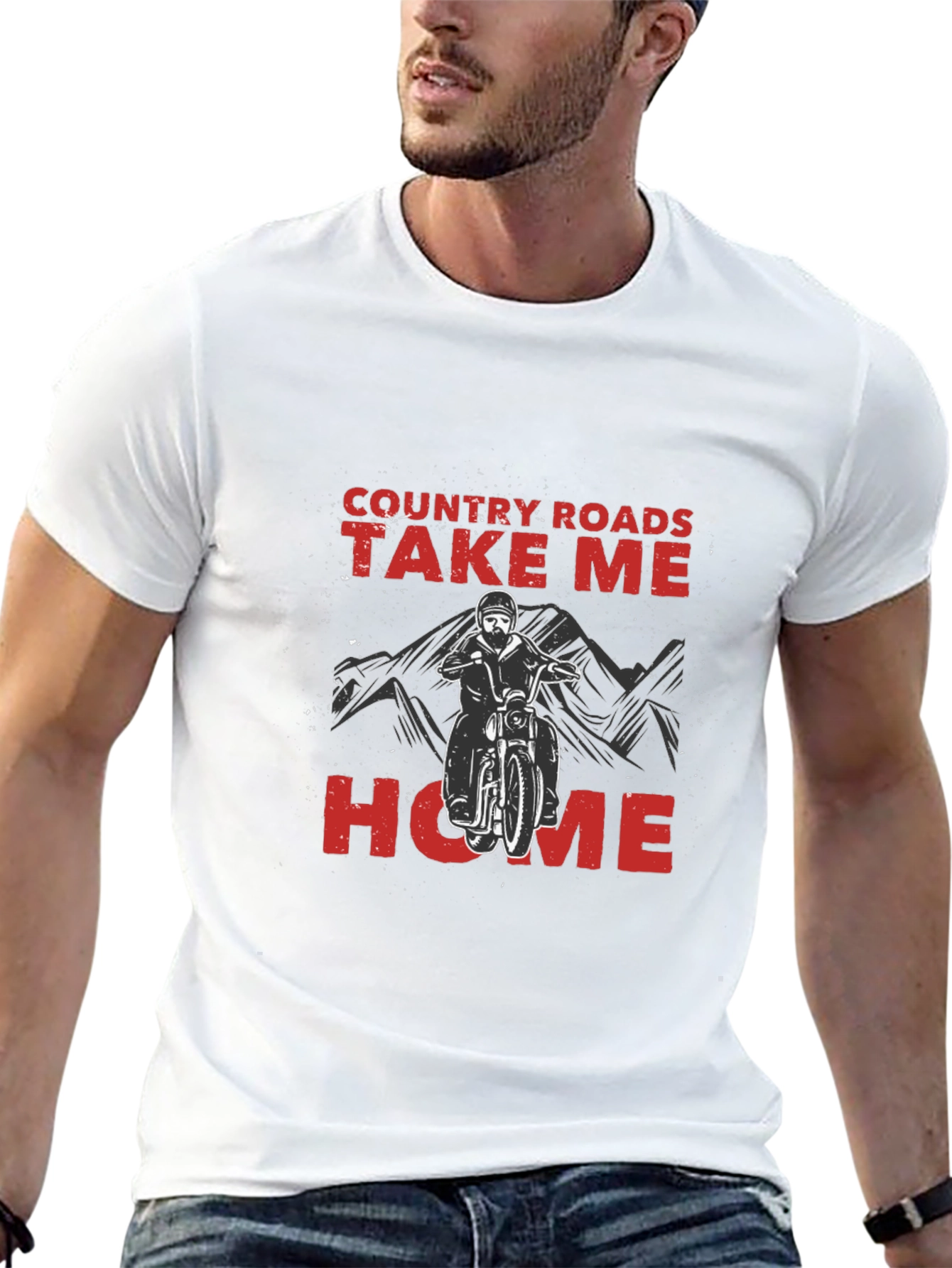 Country Roads Graphic Tee - Black