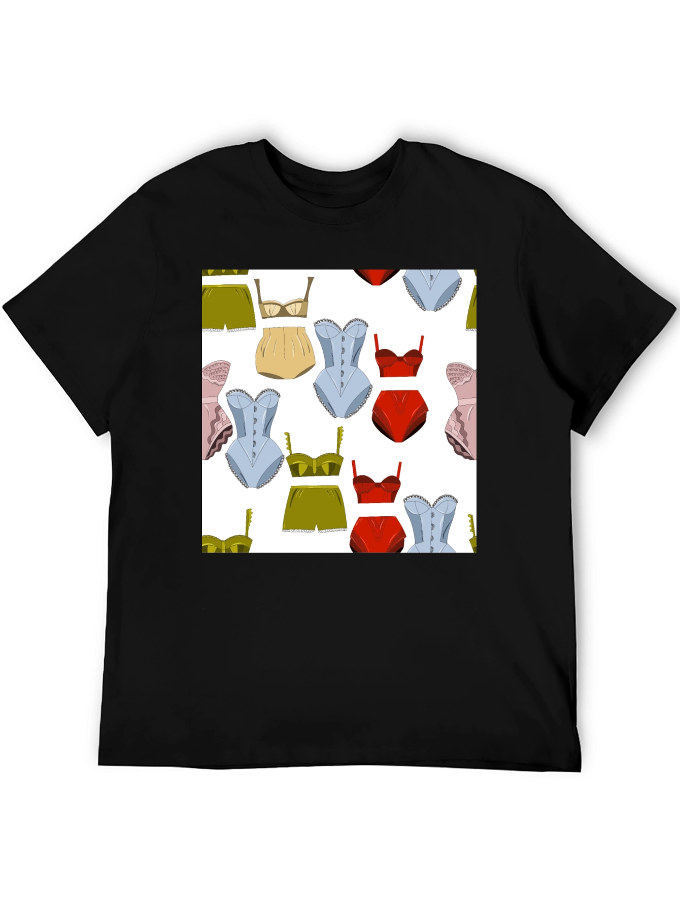 Novelty Underwear Pattern T-Shirt
