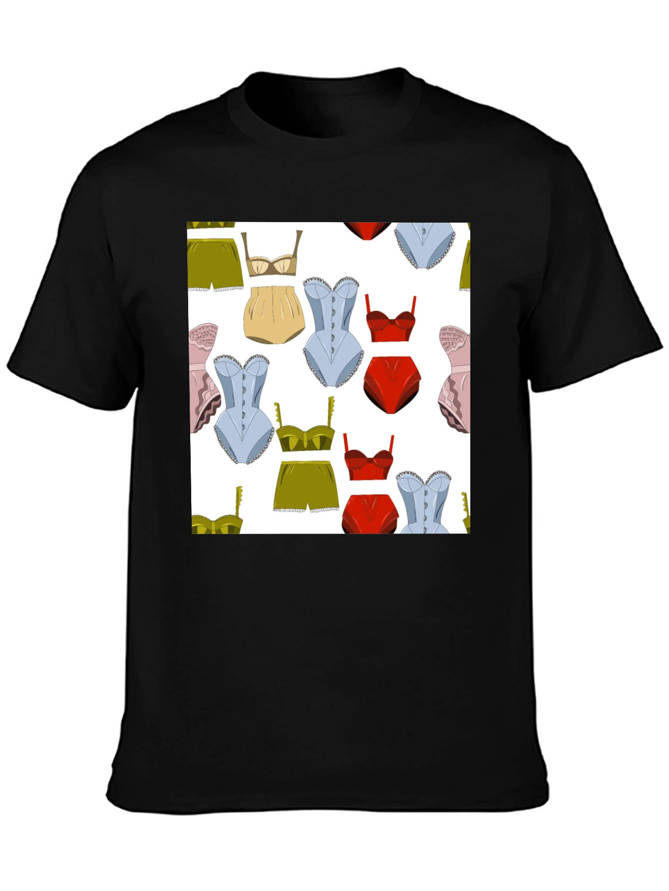 Novelty Underwear Pattern T-Shirt