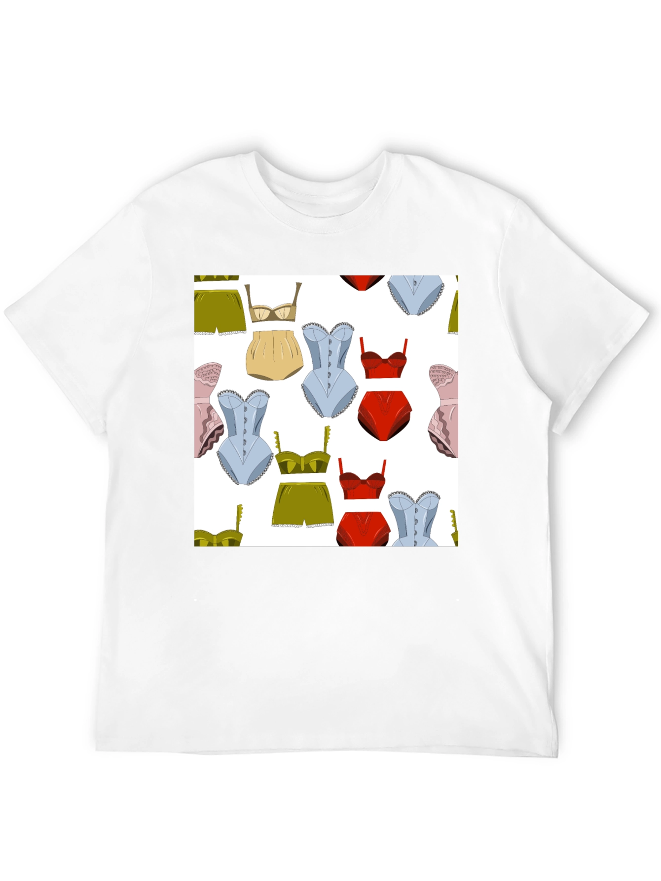 Novelty Underwear Pattern T-Shirt