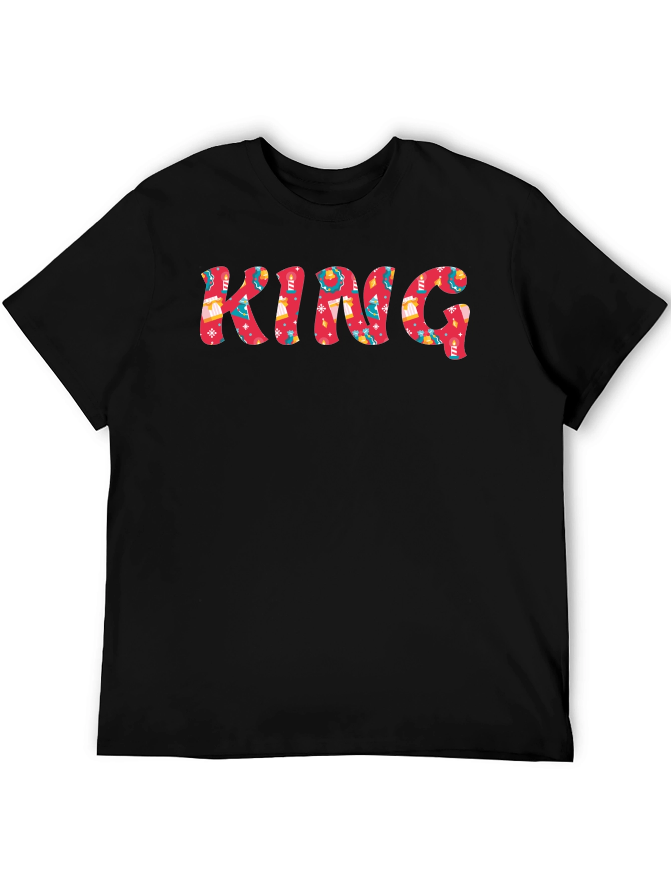 Holiday King Graphic Tee - Festive Christmas Design