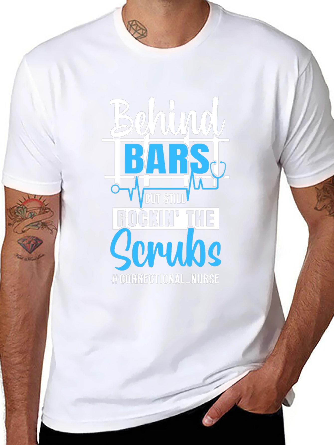 Correctional Nurse T-Shirt Behind Bars
