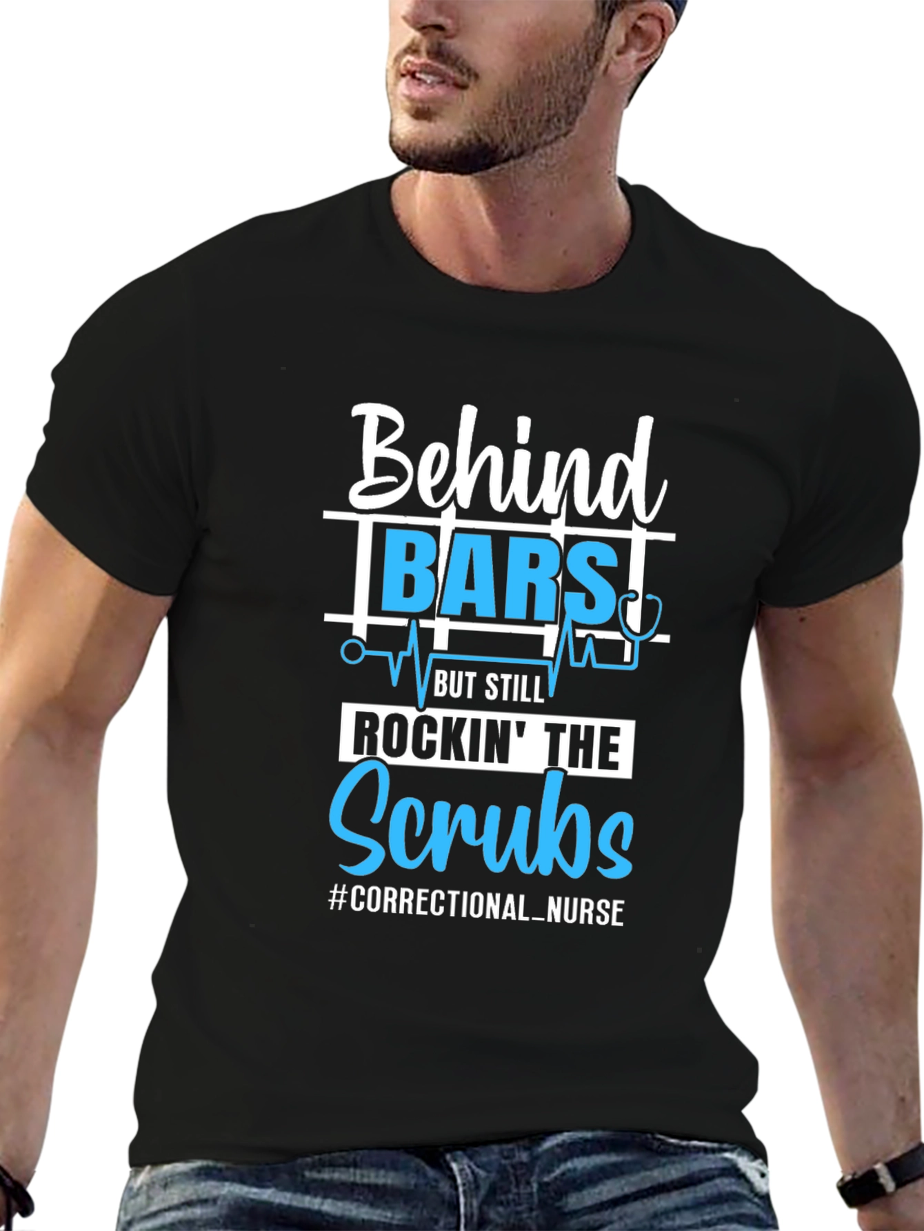 Correctional Nurse T-Shirt Behind Bars