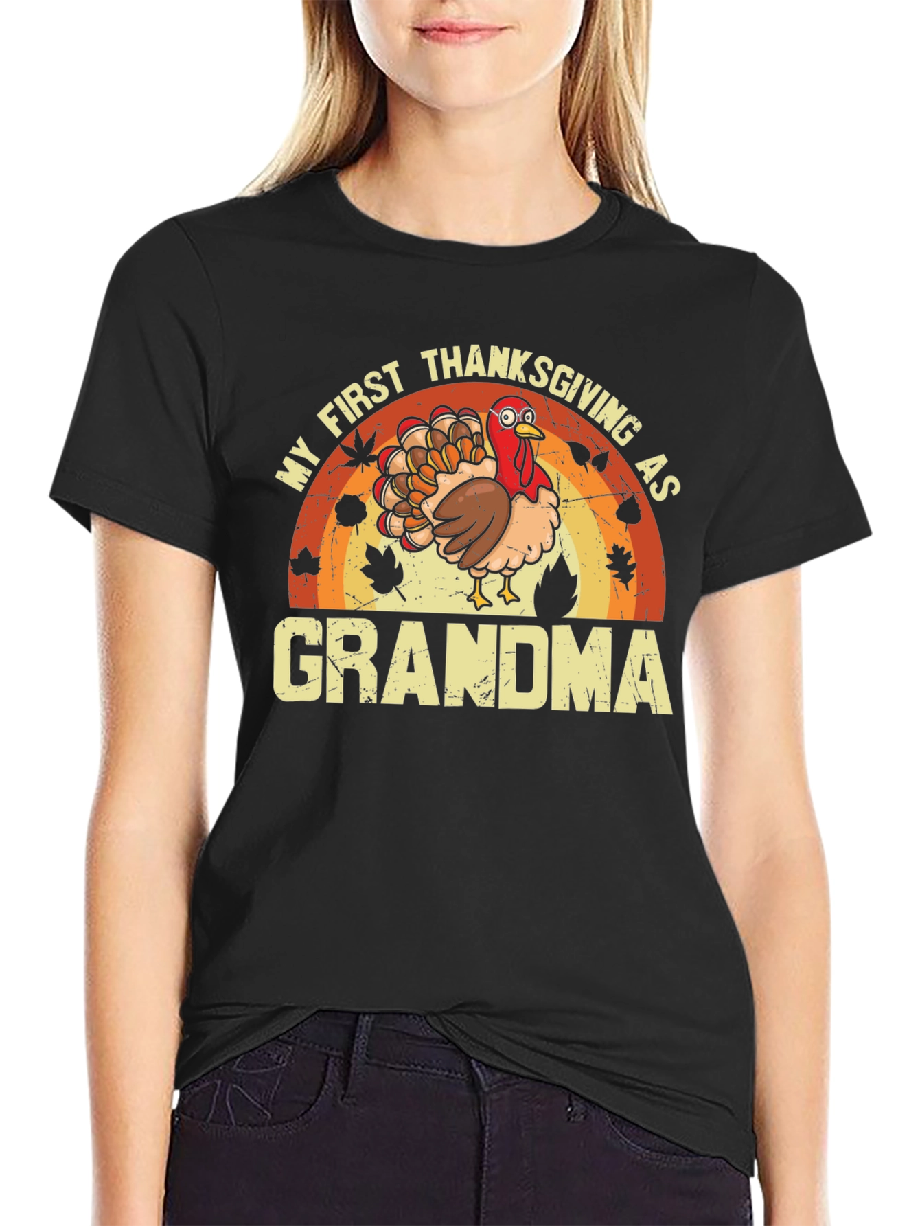 My First Thanksgiving As Grandma Turkey T-Shirt