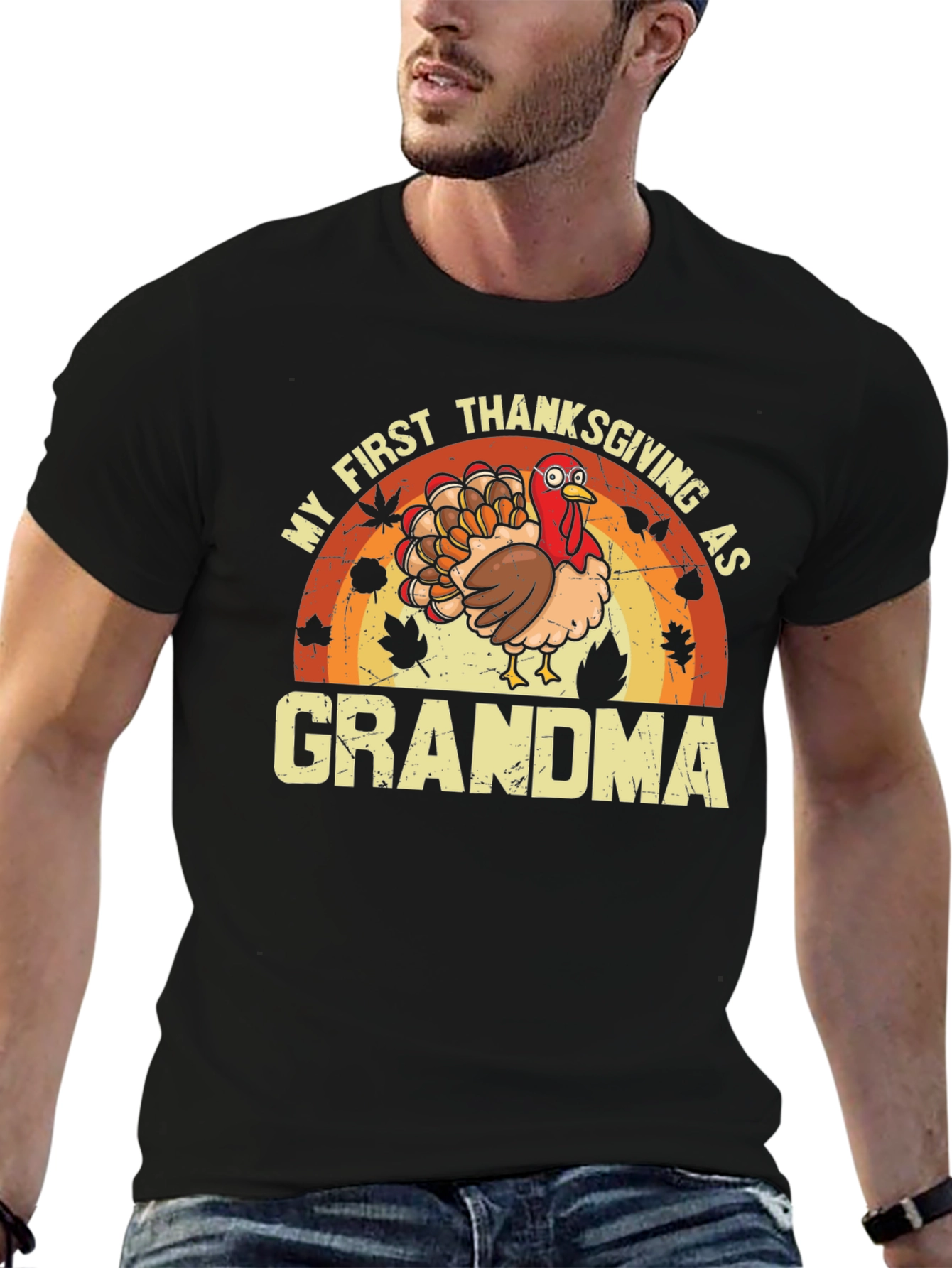 My First Thanksgiving As Grandma Turkey T-Shirt