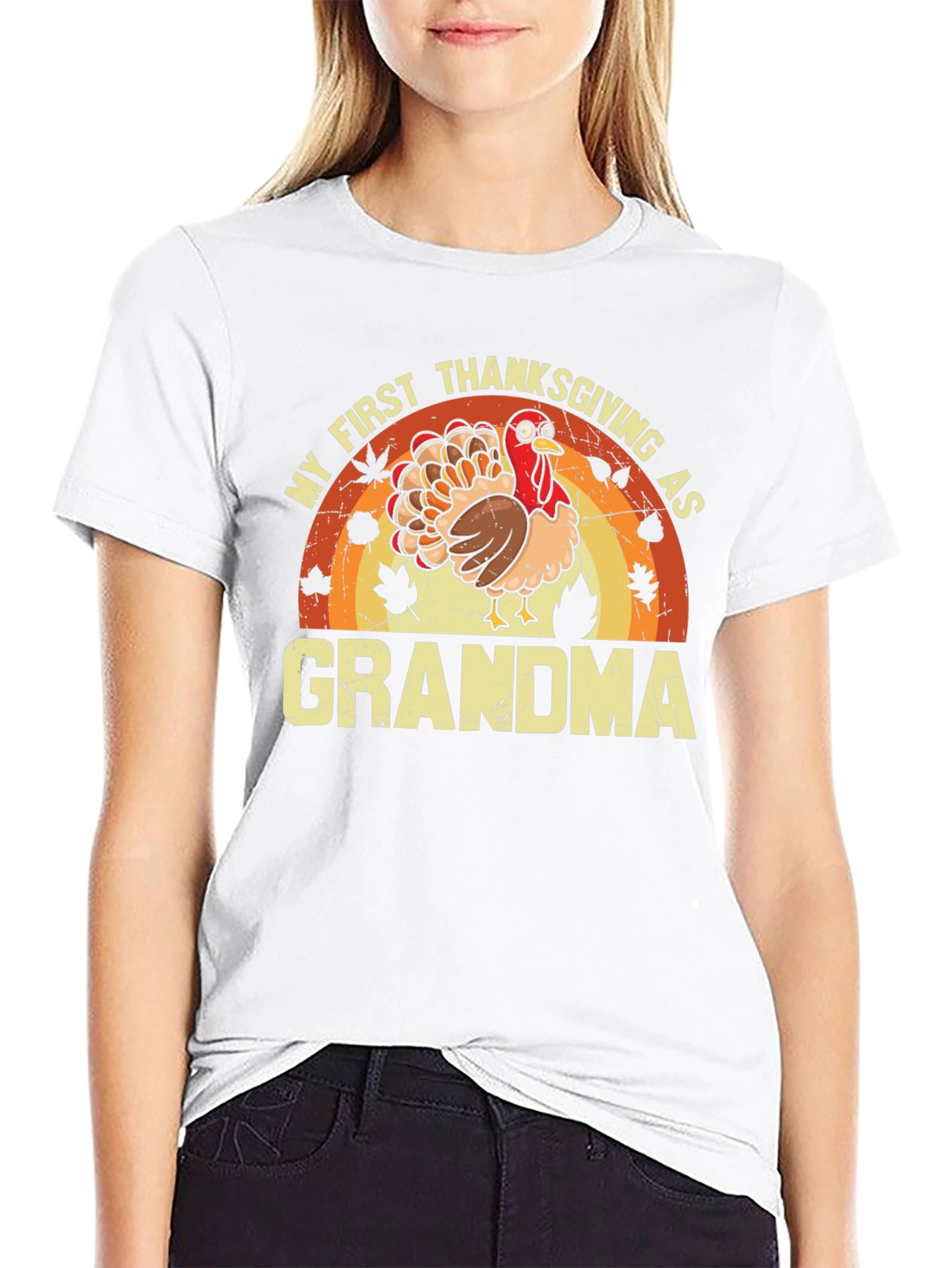 My First Thanksgiving As Grandma Turkey T-Shirt