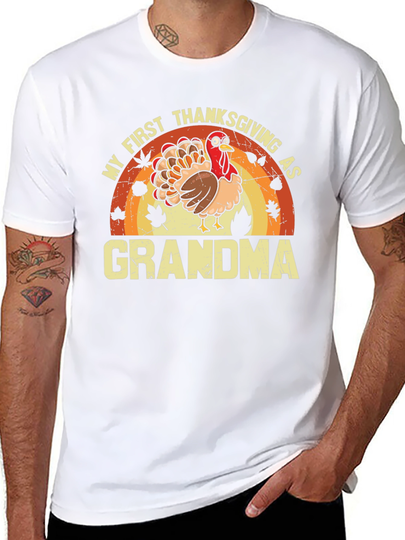 My First Thanksgiving As Grandma Turkey T-Shirt