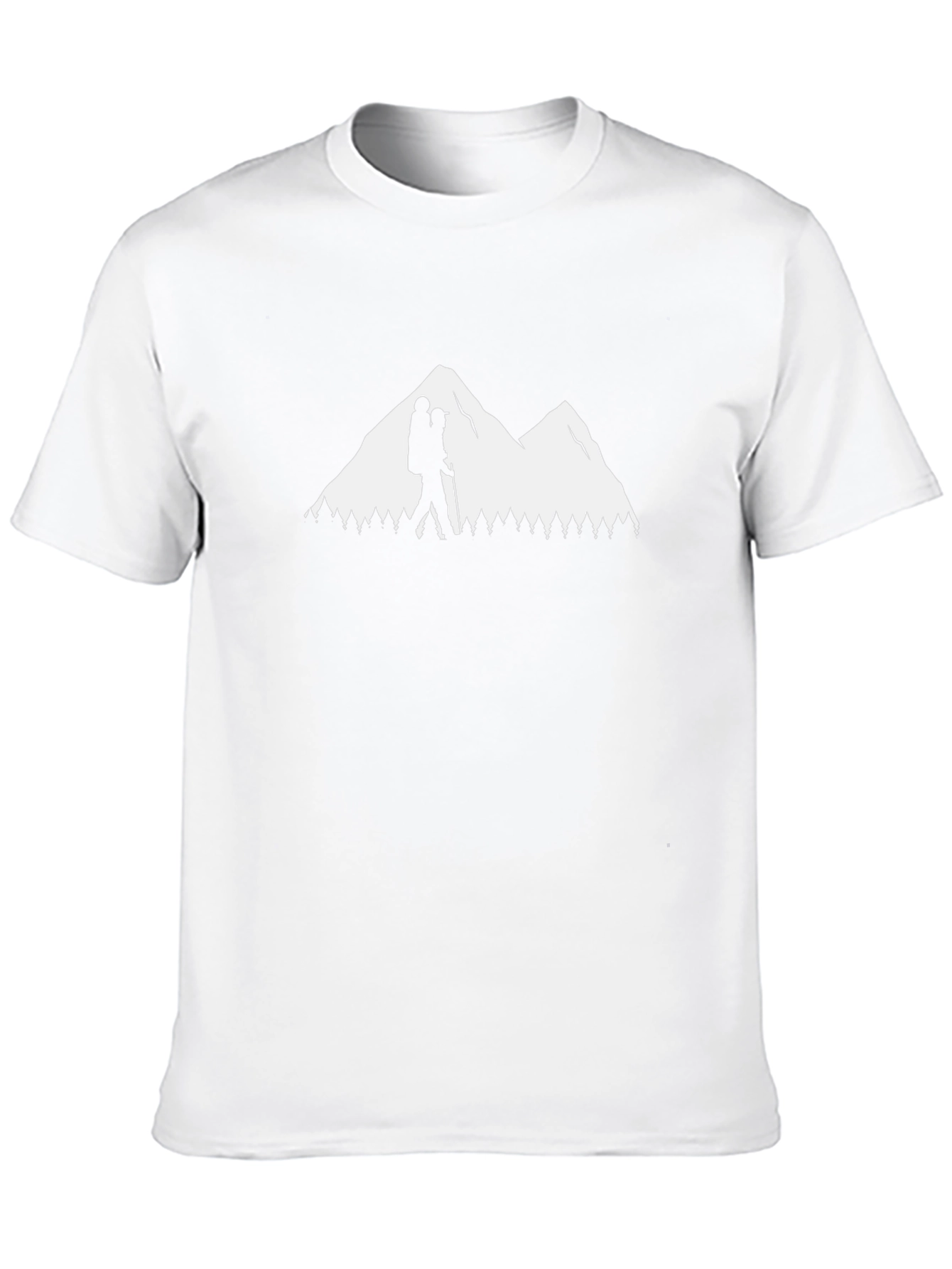 Hiking Adventure Tee - Mountain Silhouette Design