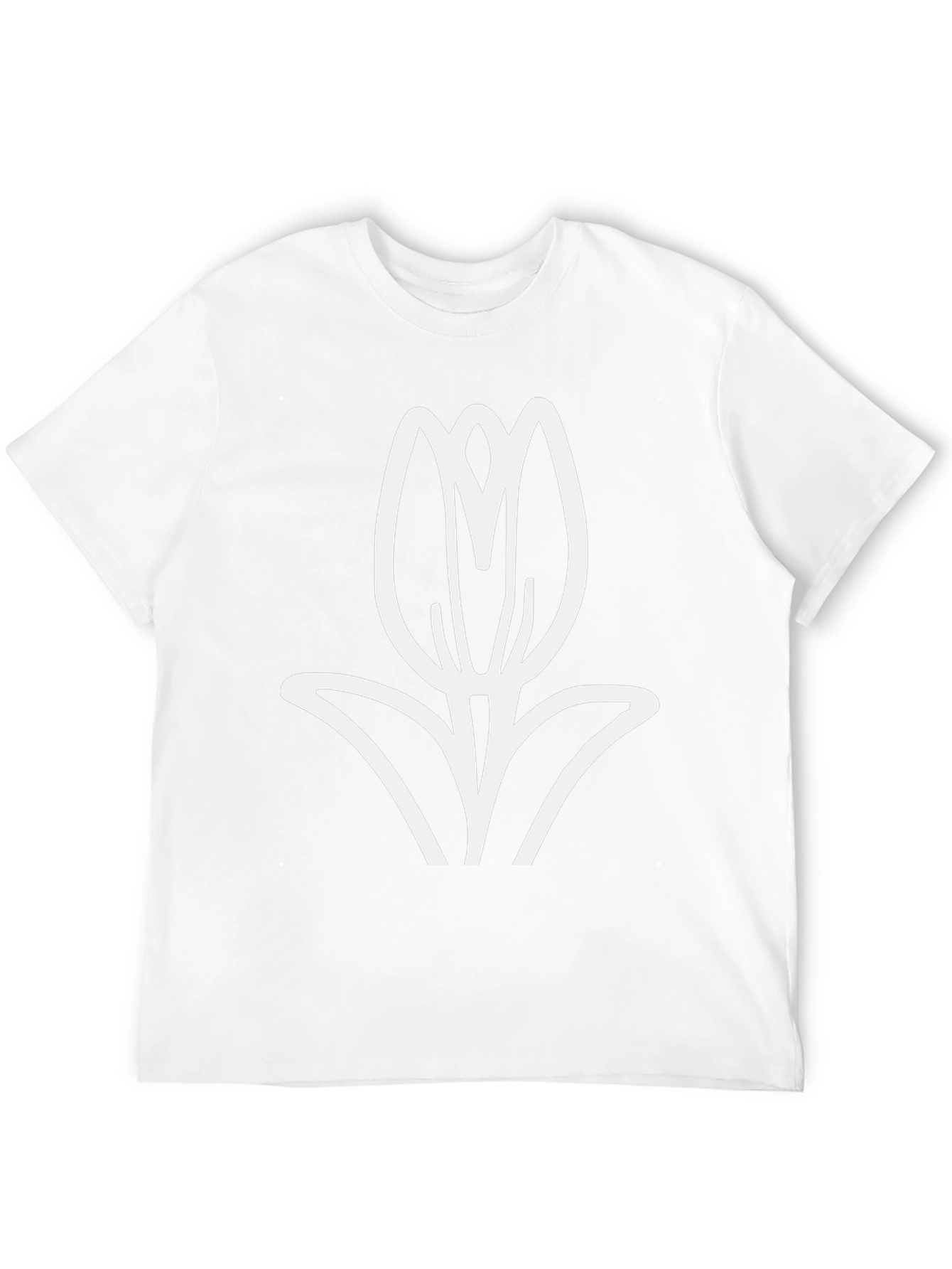 Black Tulip Graphic Tee - Stylish & Comfortable