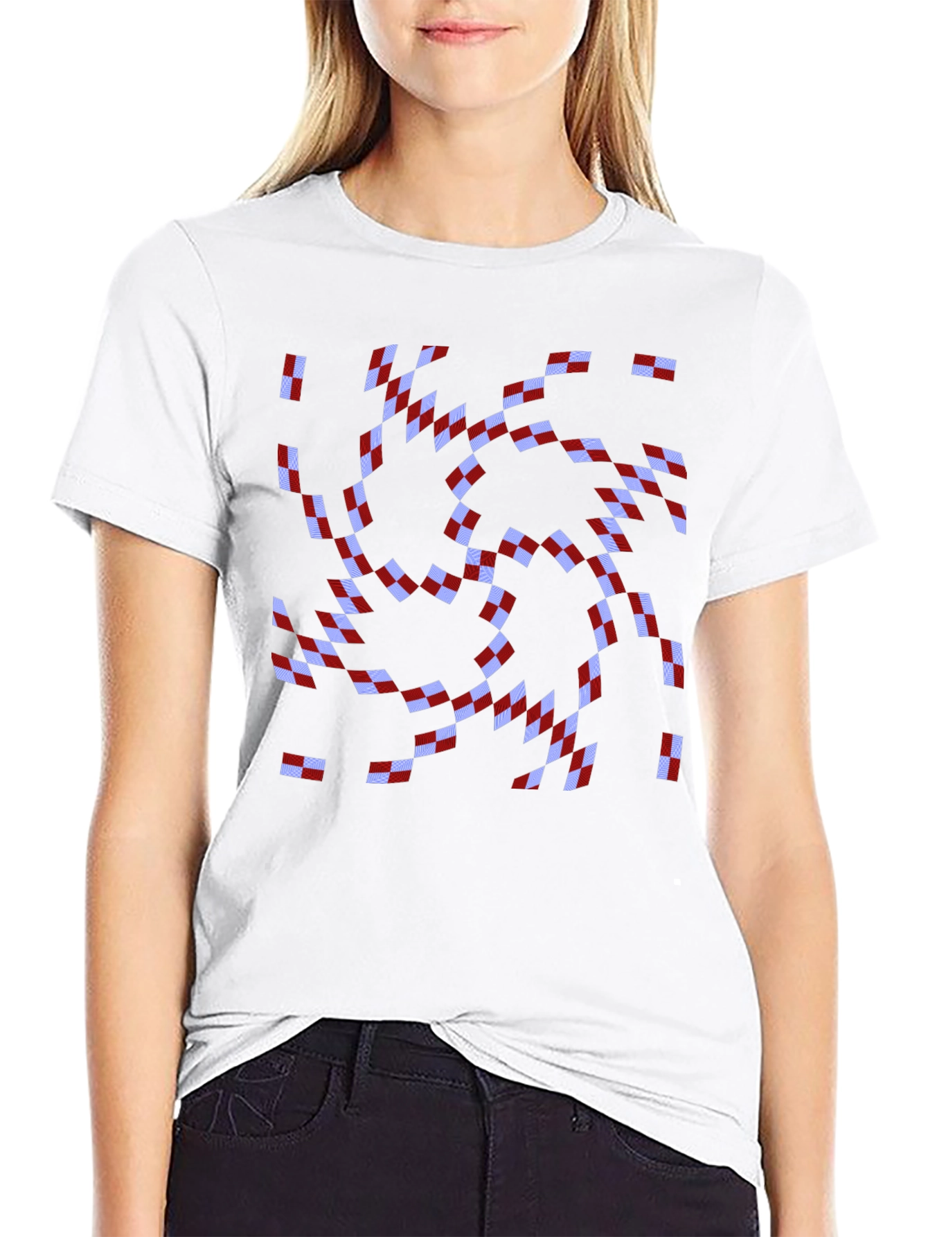 Optical Illusion Spiral Graphic Tee