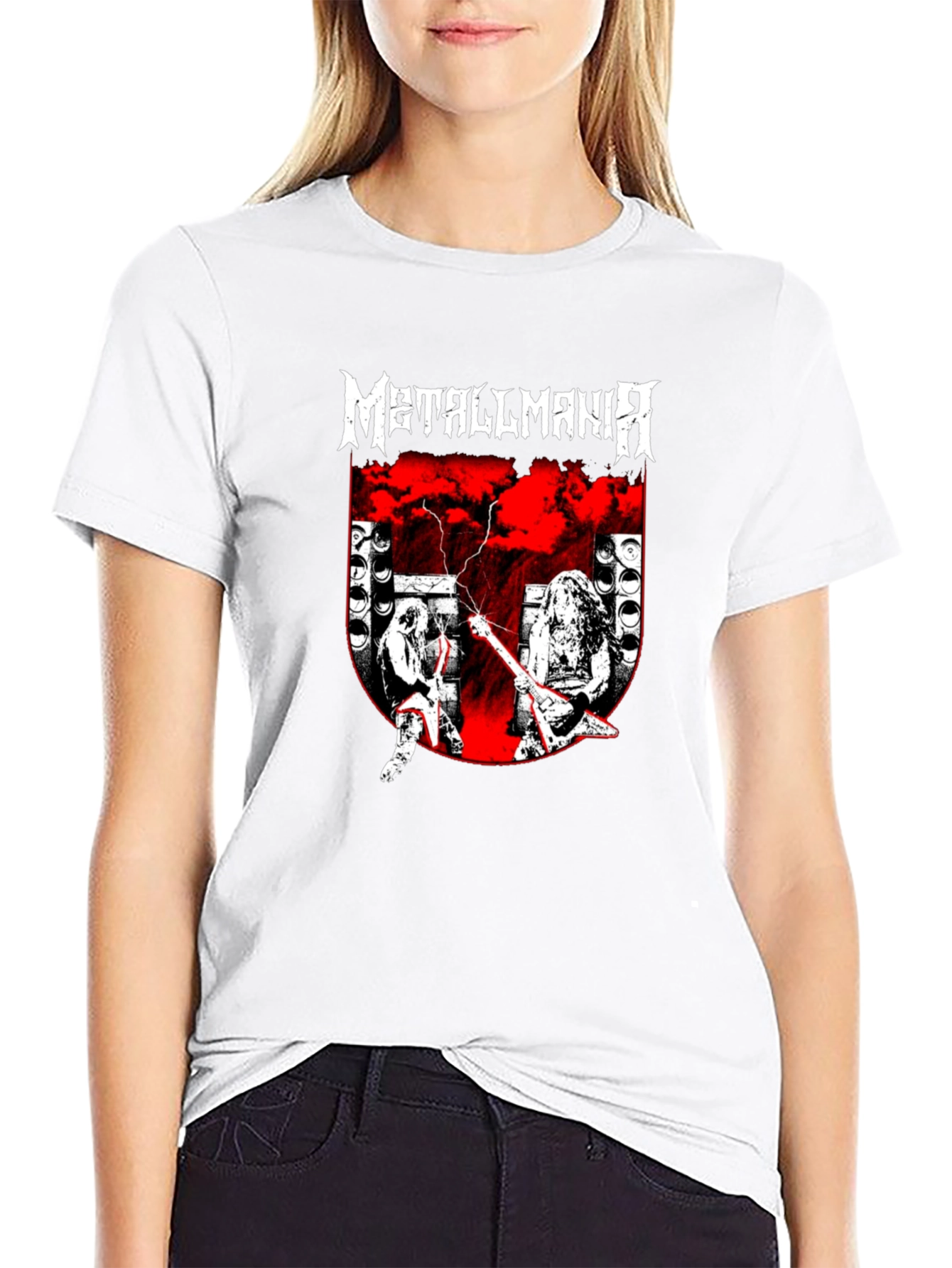 Metallmania Band Tee - Black Heavy Metal Concert T-Shirt