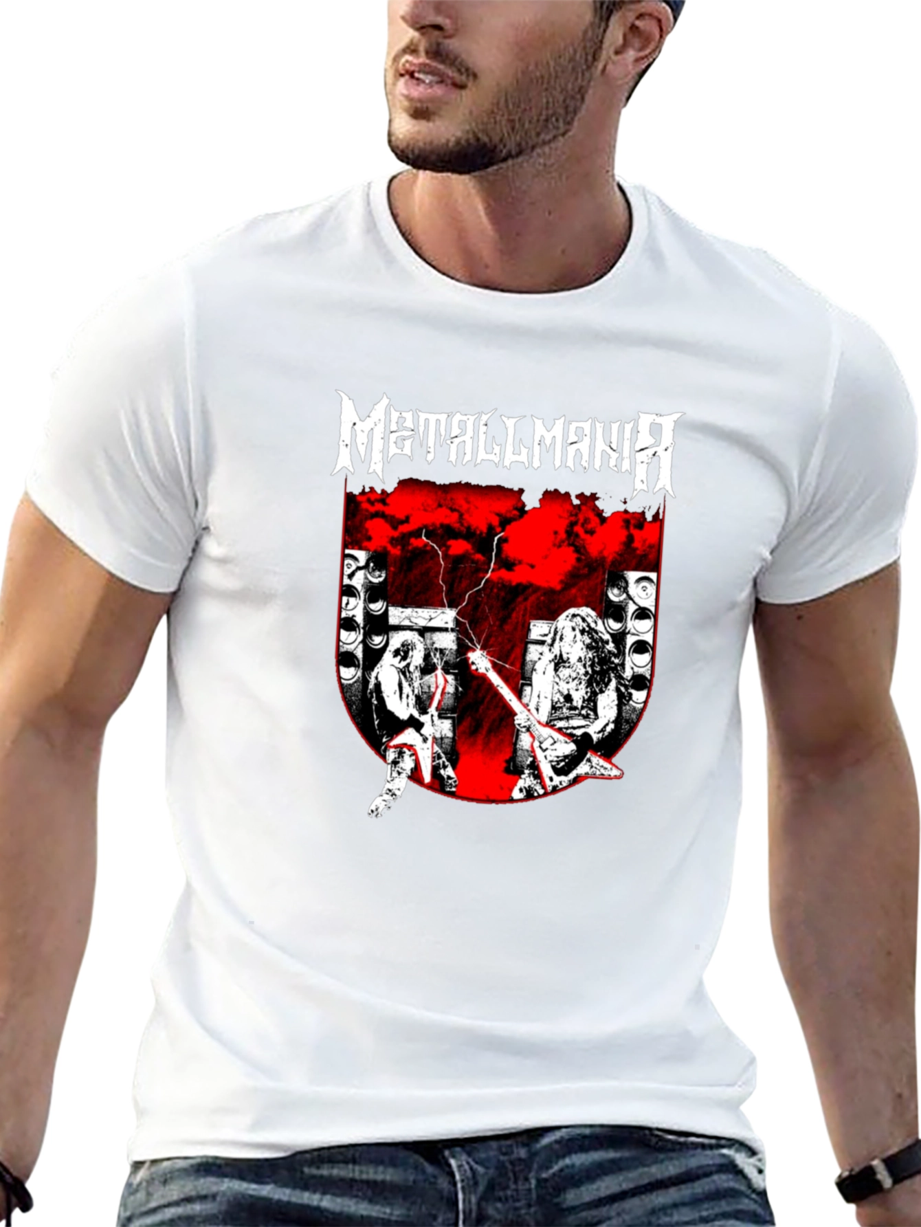 Metallmania Band Tee - Black Heavy Metal Concert T-Shirt