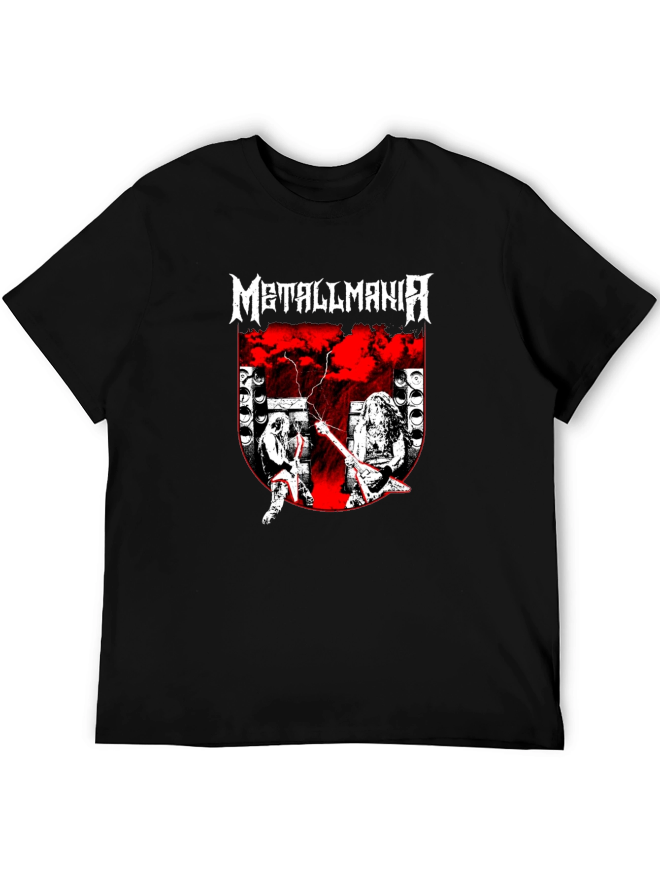 Metallmania Band Tee - Black Heavy Metal Concert T-Shirt