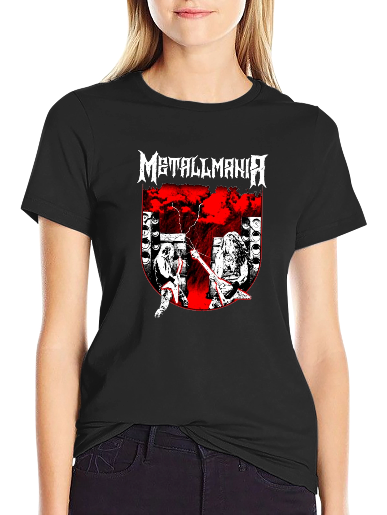 Metallmania Band Tee - Black Heavy Metal Concert T-Shirt