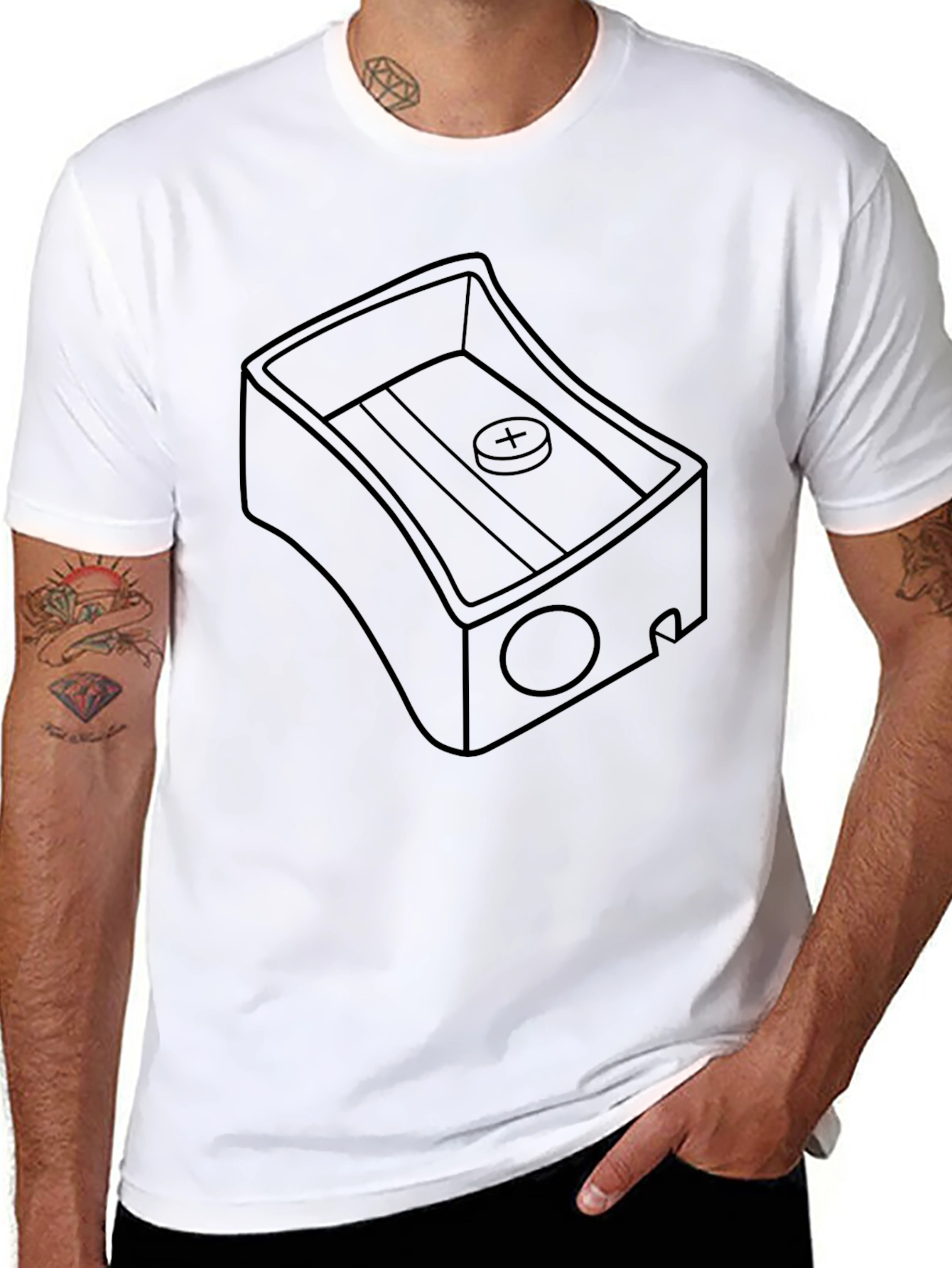 Pencil Sharpener Graphic T-Shirt