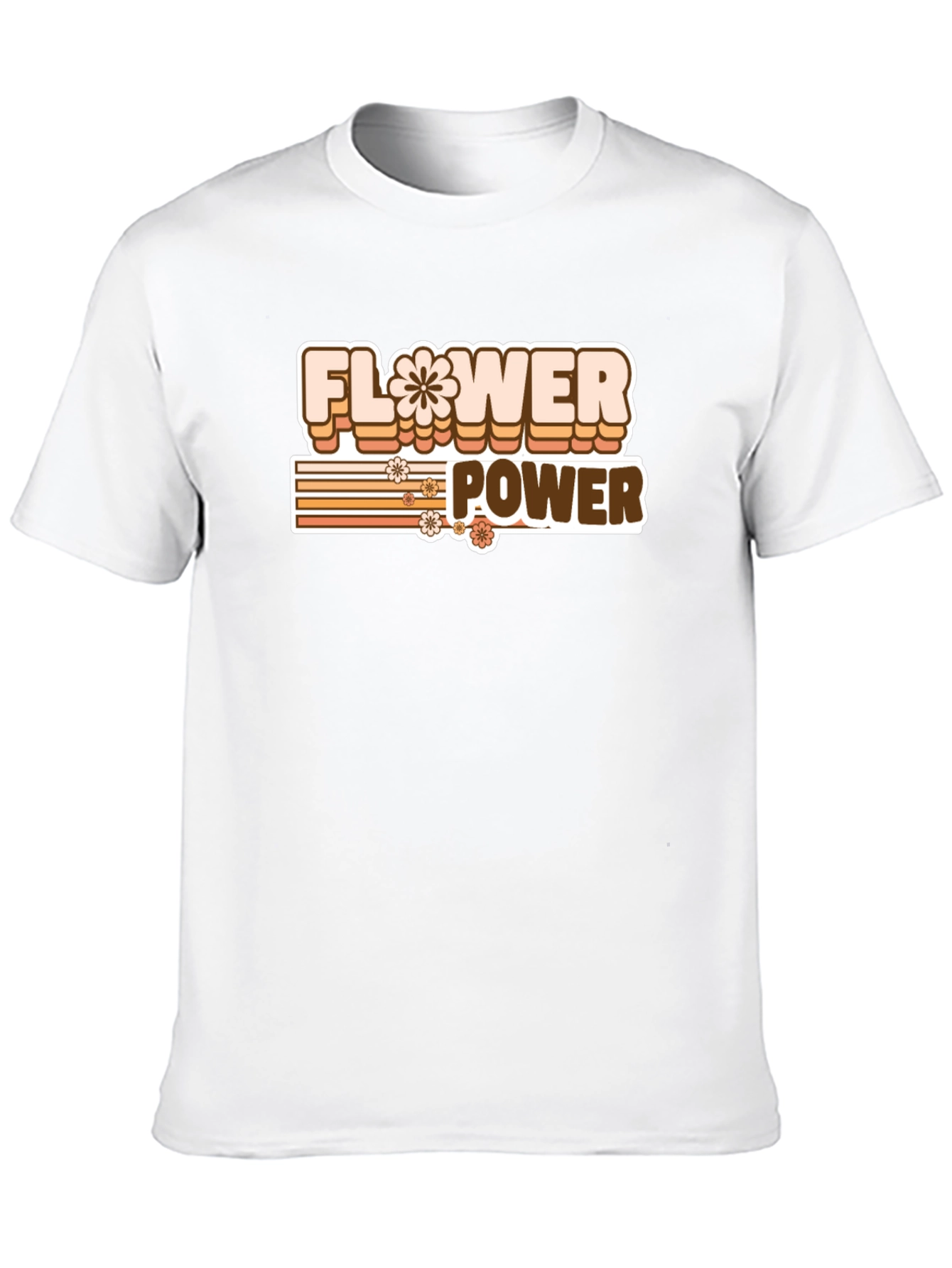 Retro Flower Power Graphic T-Shirt