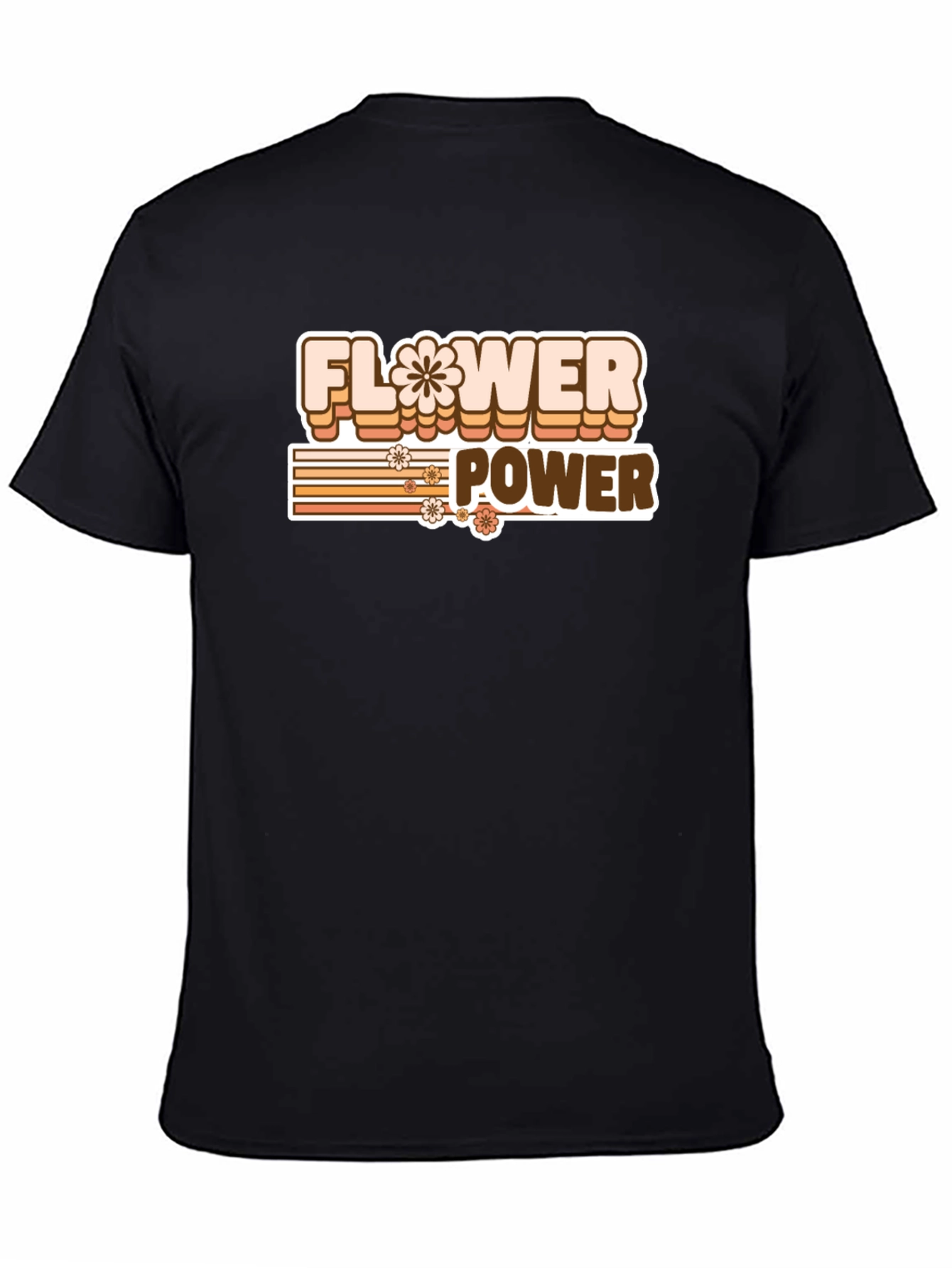 Retro Flower Power Graphic T-Shirt