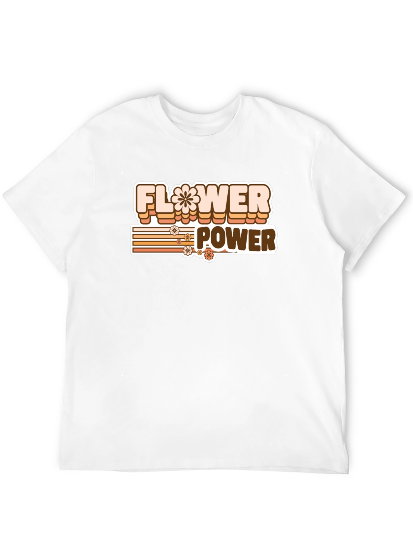 Retro Flower Power Graphic T-Shirt