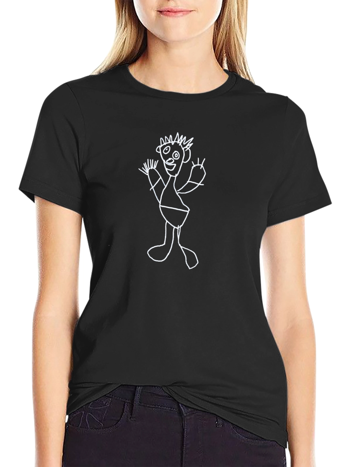 Funny Cartoon Graphic Print Tee