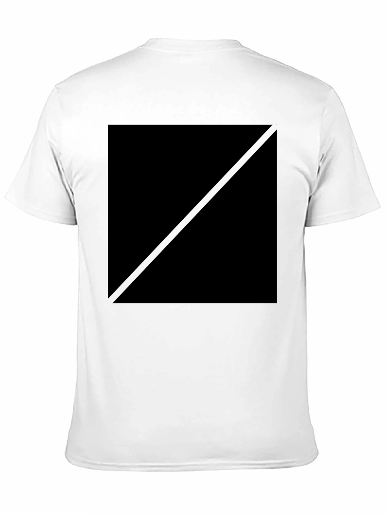 Mens Solid Black Graphic Tee