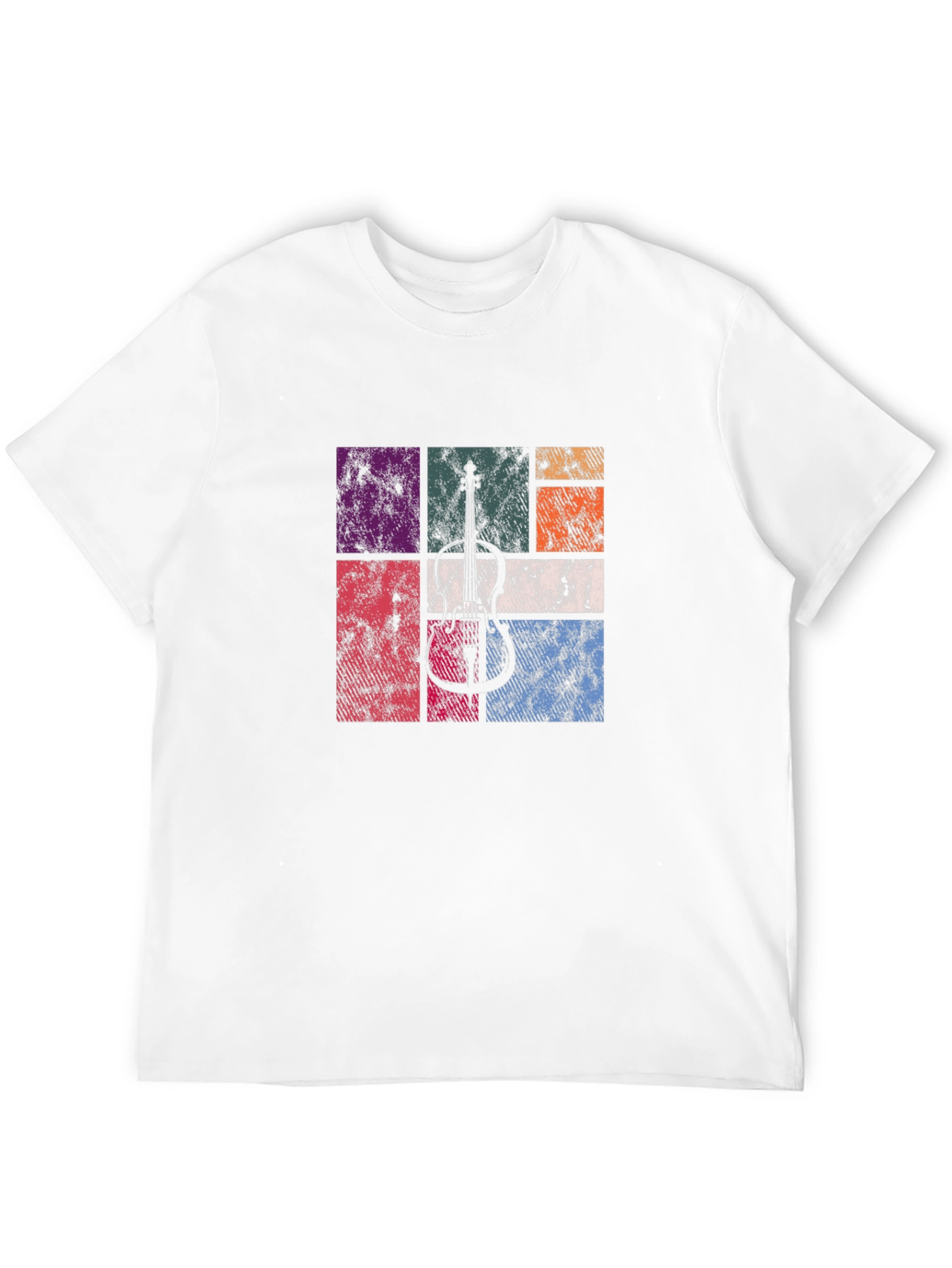 Retro Guitar Graphic Tee - Black