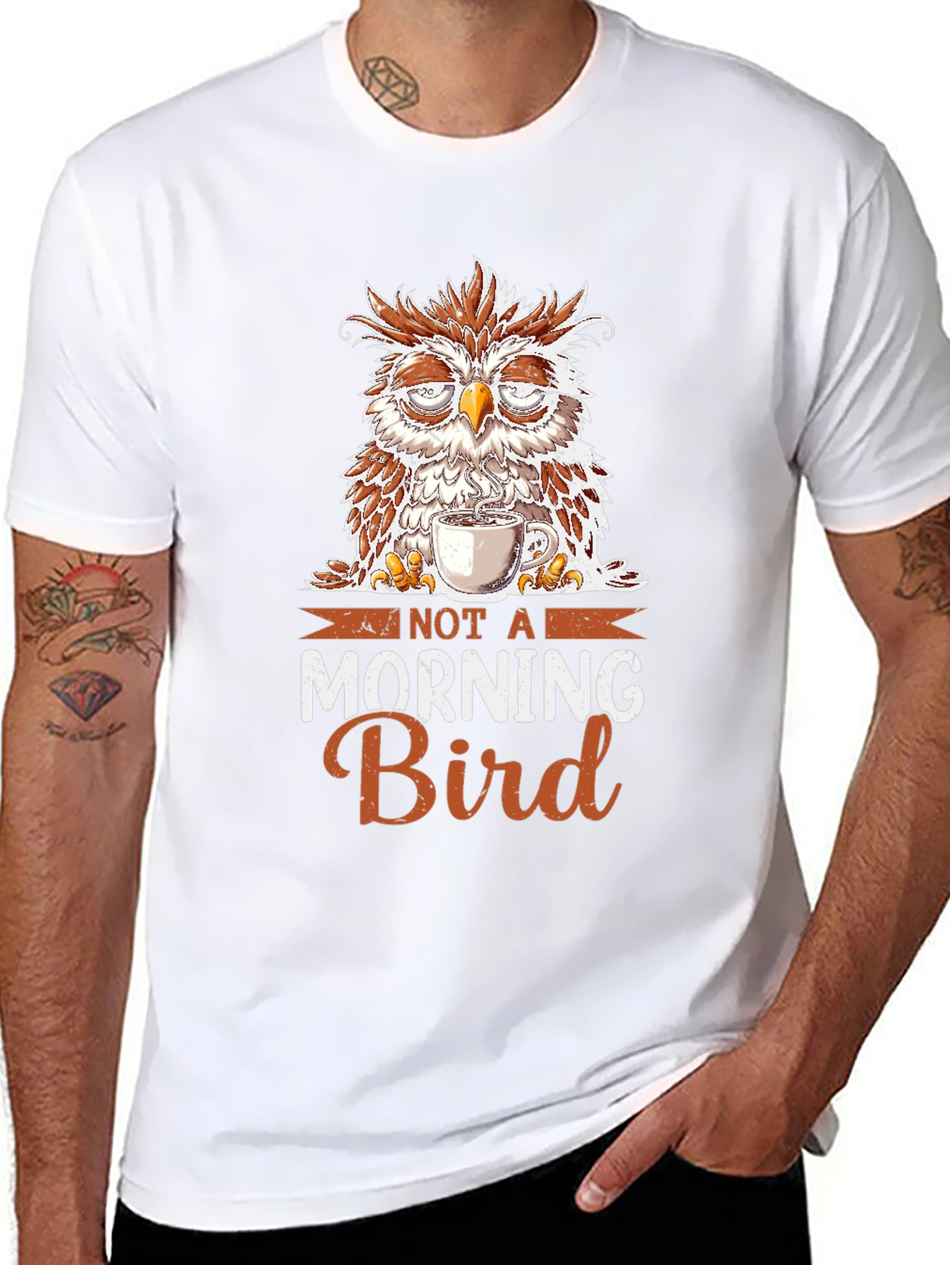Not a Morning Bird Owl T-Shirt