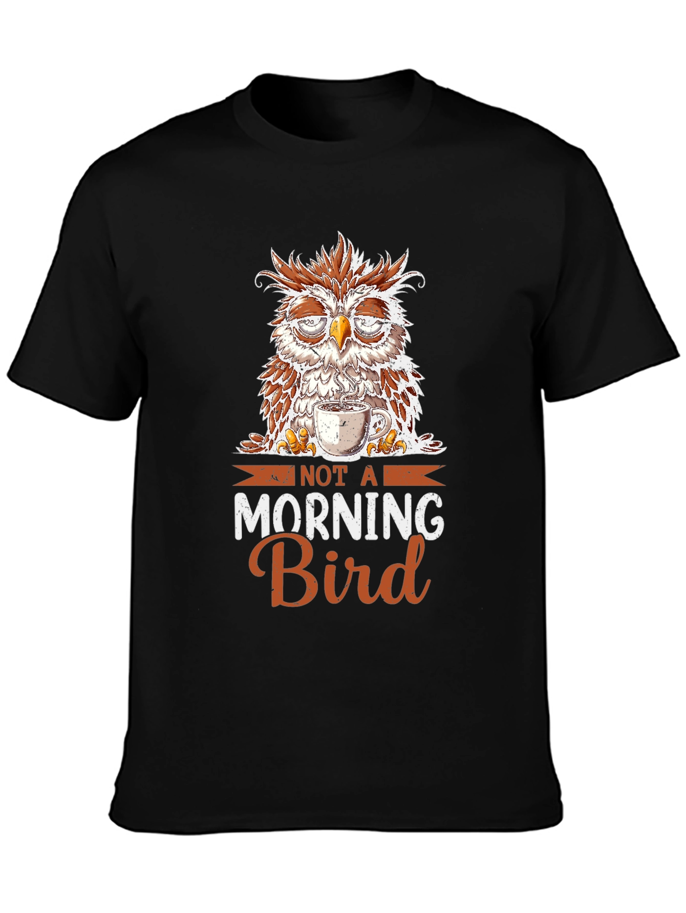 Not a Morning Bird Owl T-Shirt