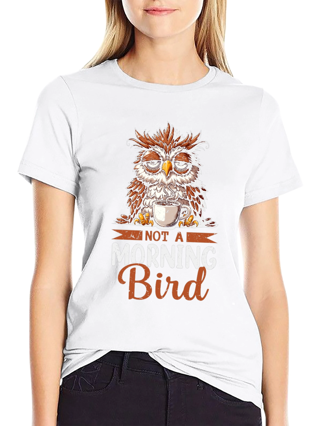 Not a Morning Bird Owl T-Shirt