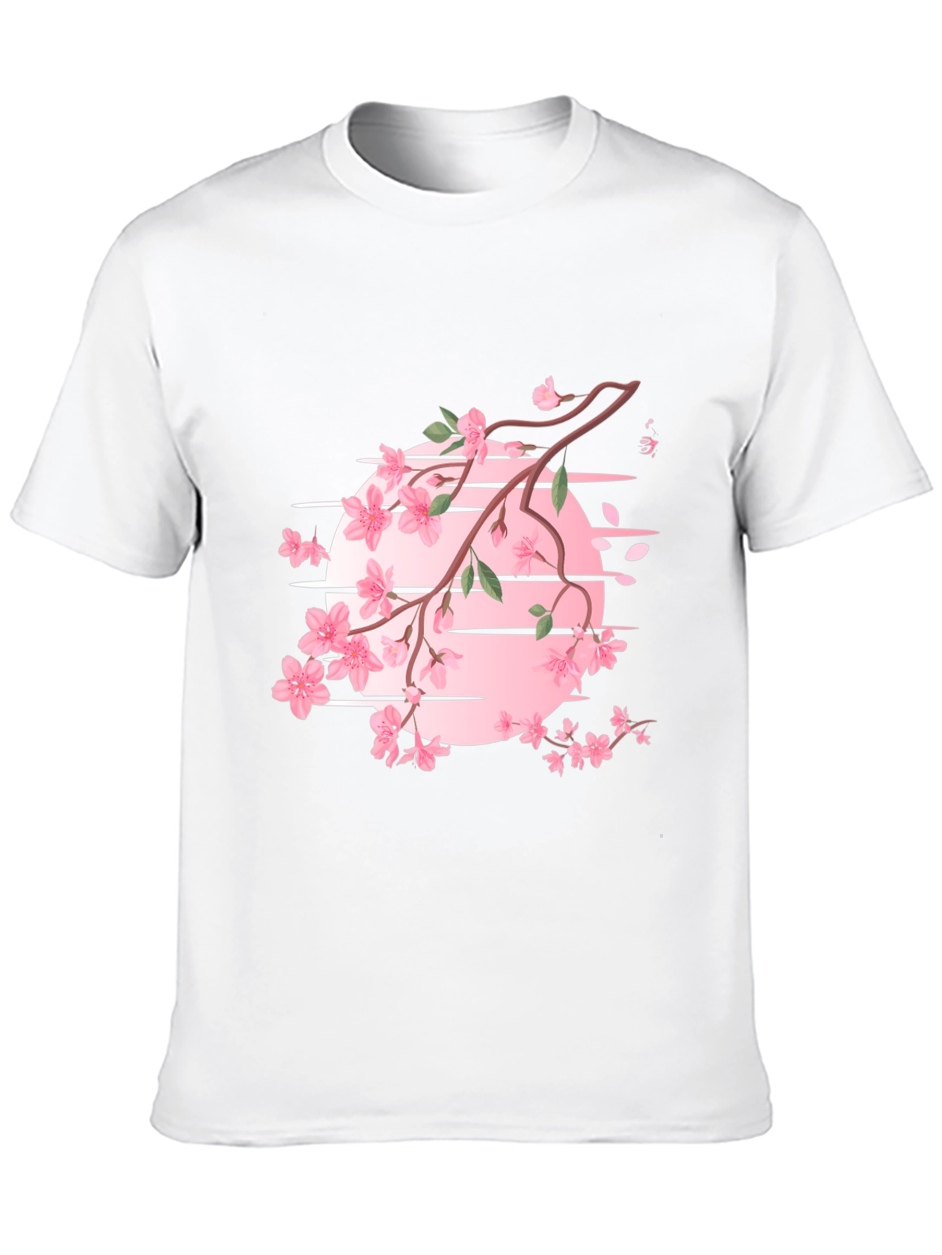 Cherry Blossom Graphic T-Shirt - Black