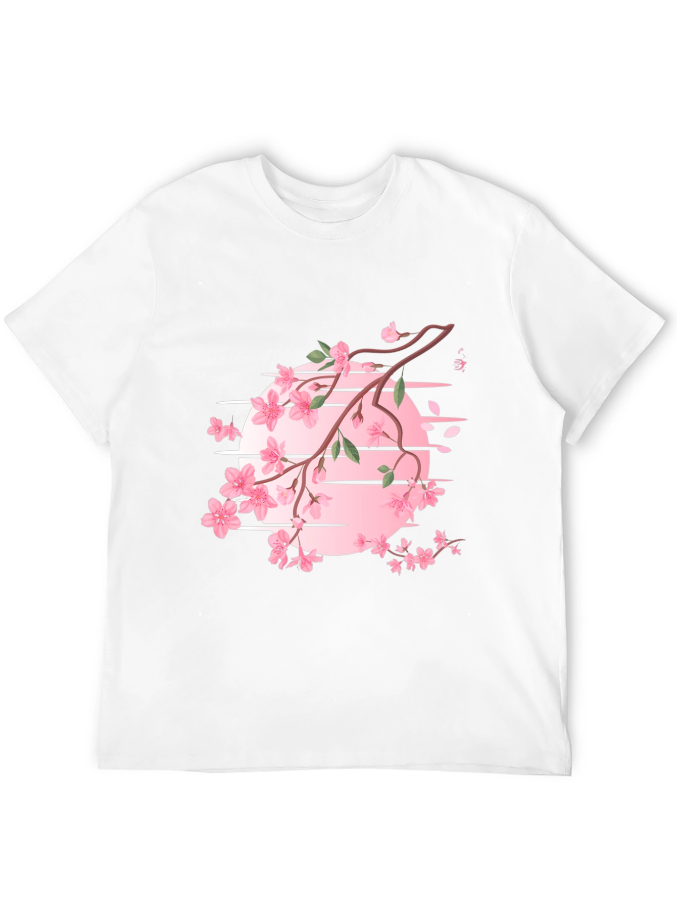 Cherry Blossom Graphic T-Shirt - Black