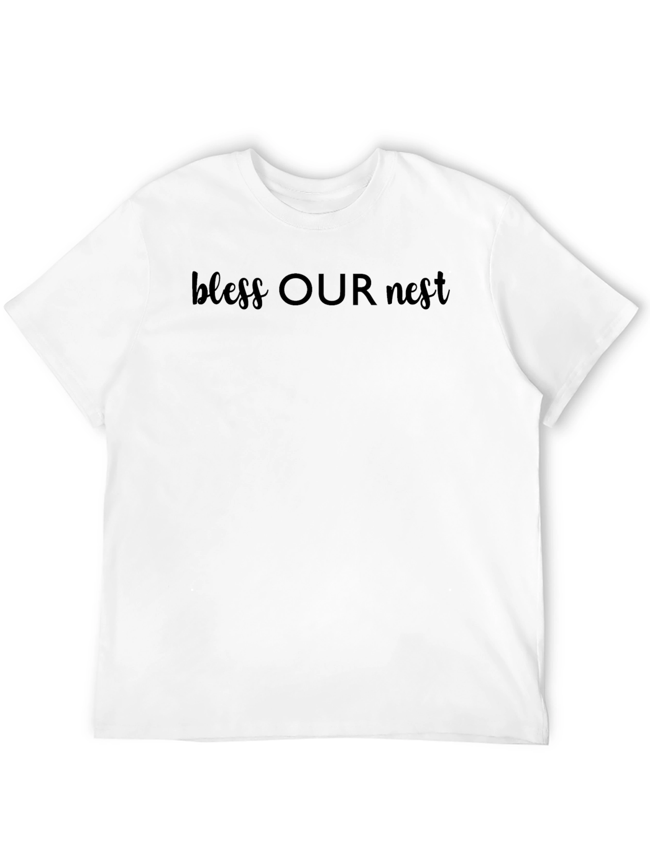 Bless Our Nest Black Graphic Tee