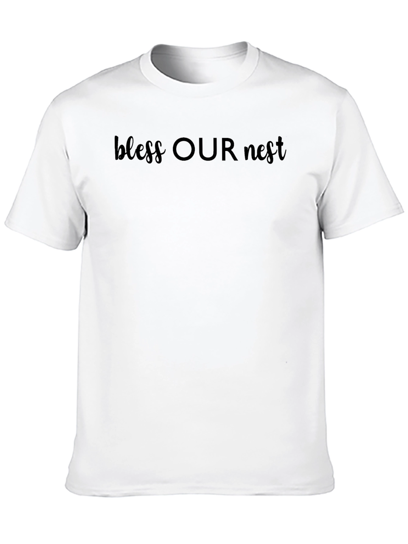 Bless Our Nest Black Graphic Tee