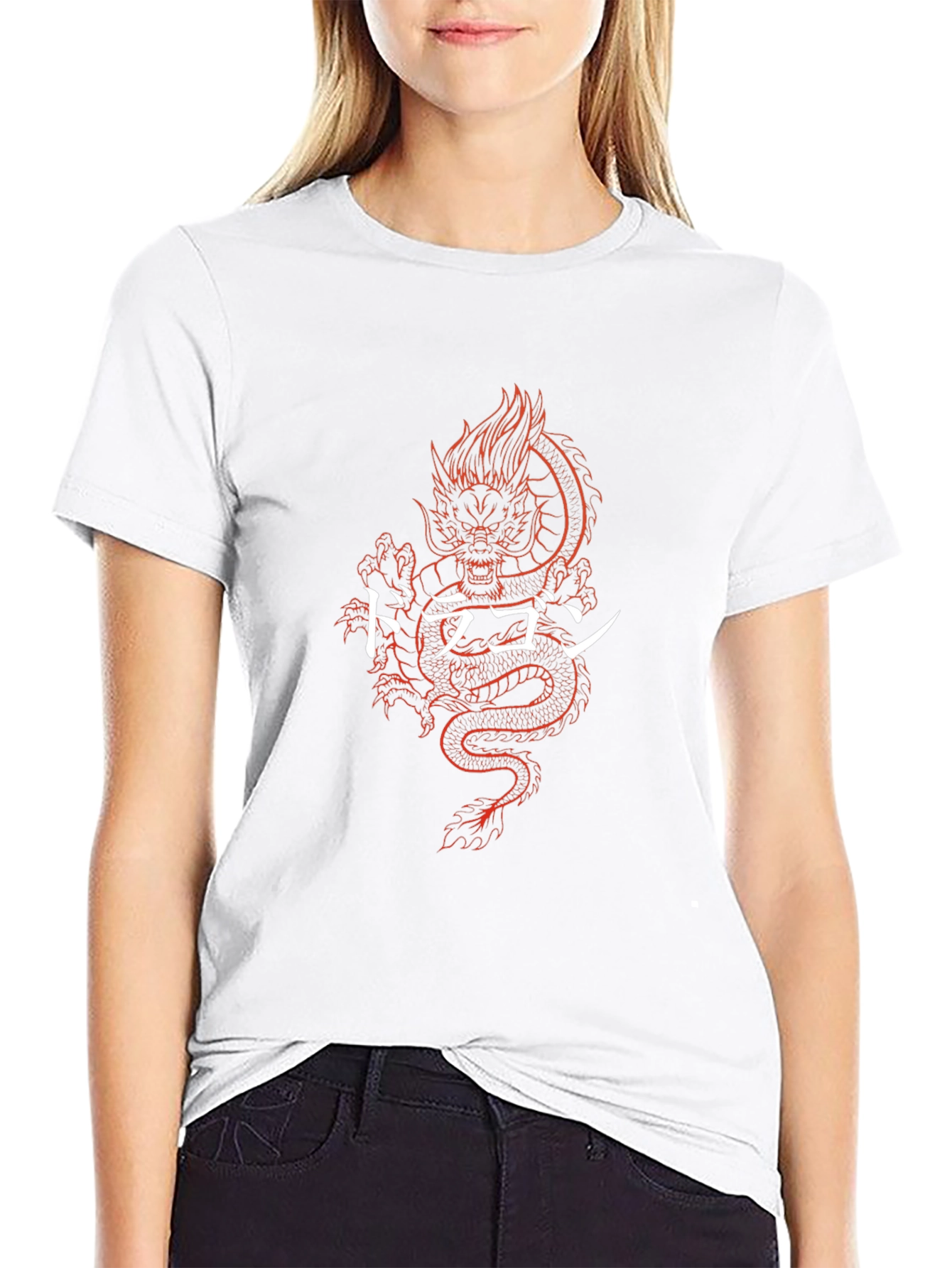 Dragon Graphic Tee - Japanese Style