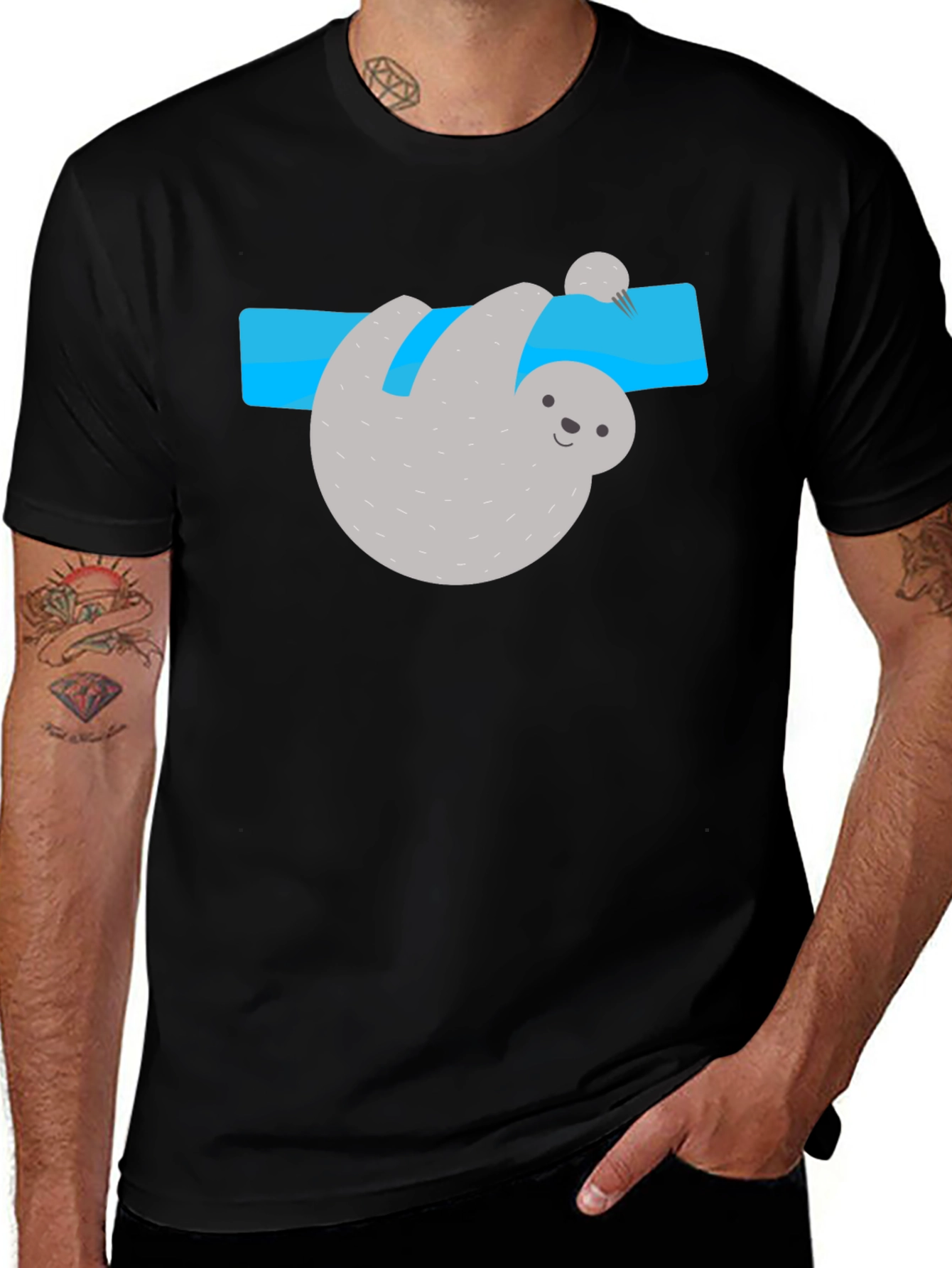 Sloth Graphic Tee - Relaxed Fit