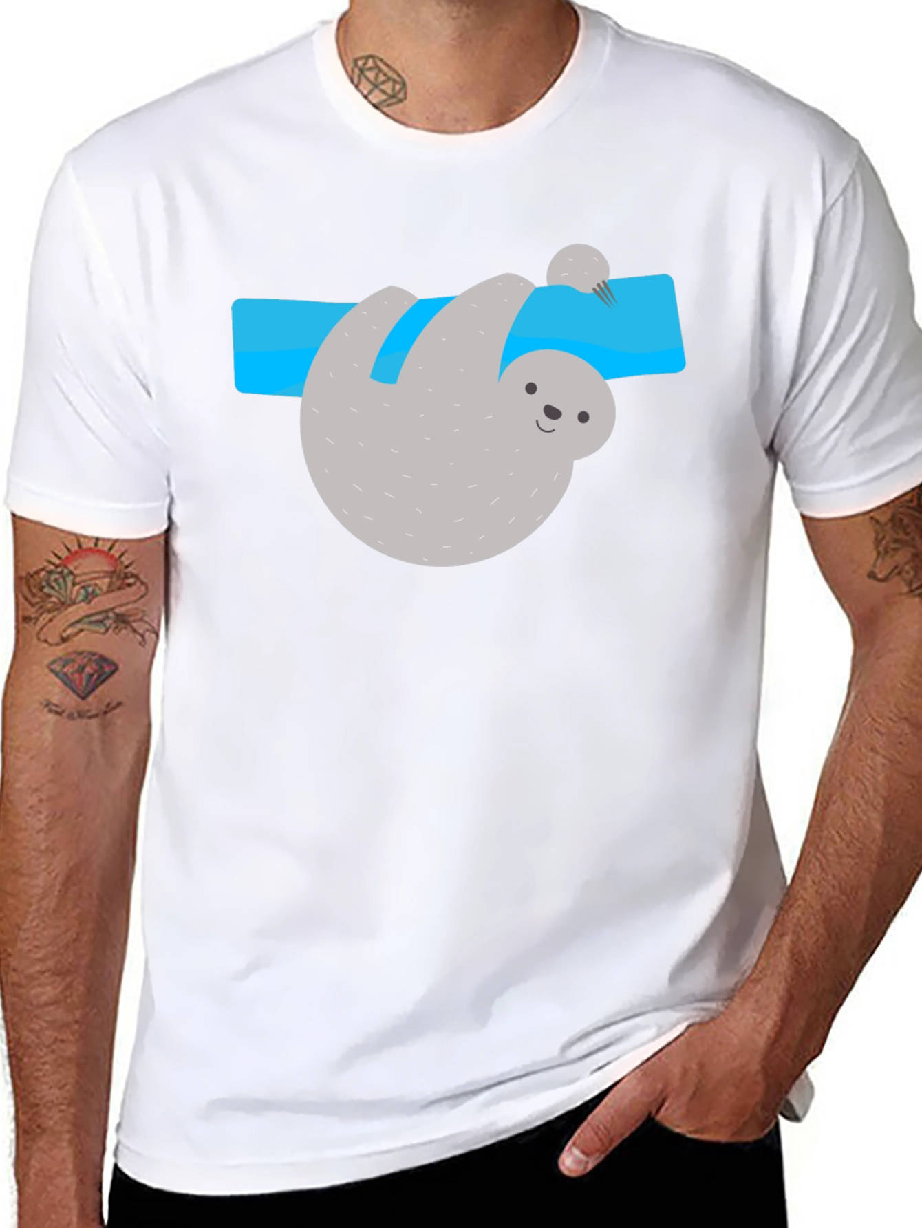 Sloth Graphic Tee - Relaxed Fit