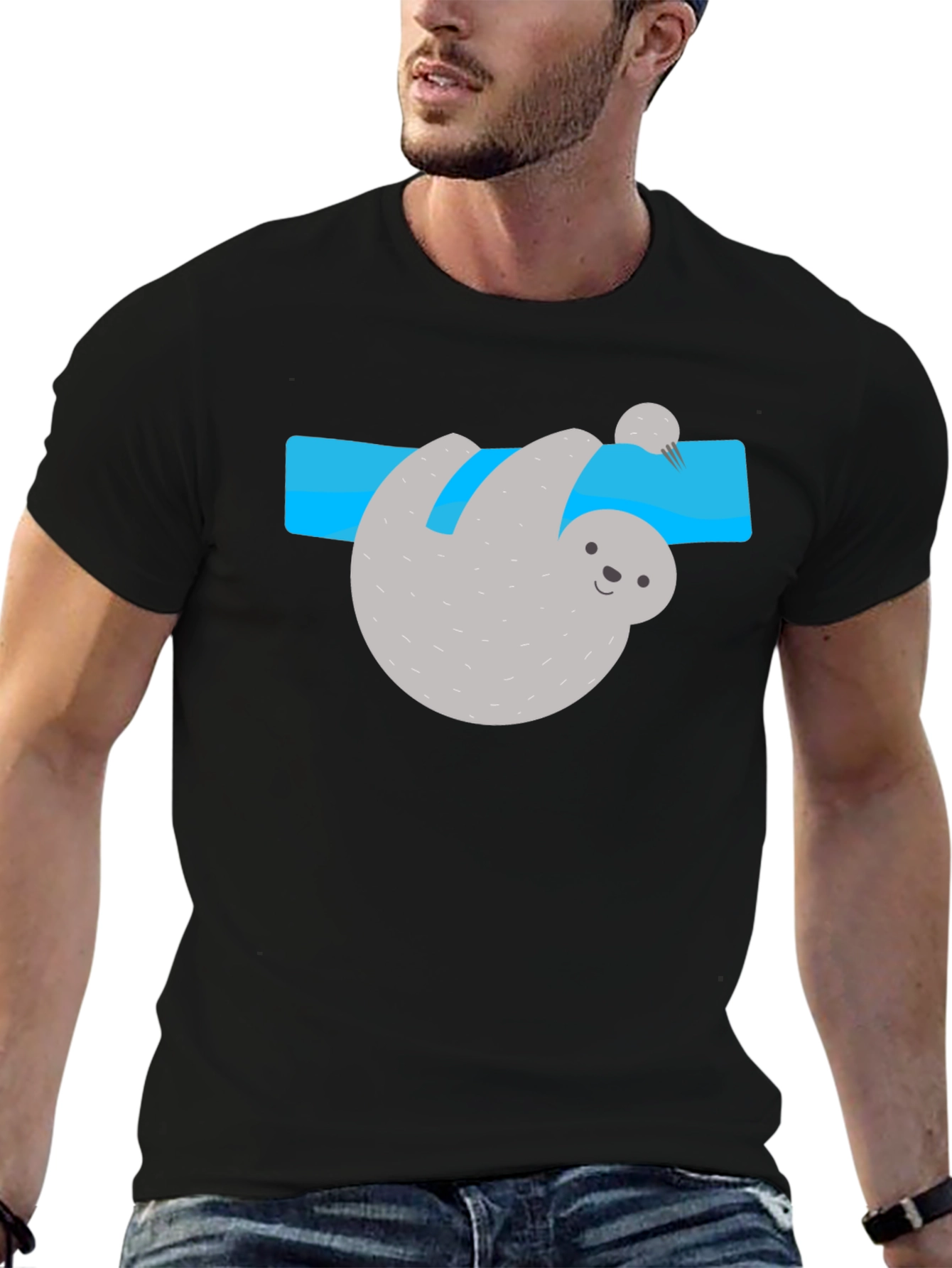 Sloth Graphic Tee - Relaxed Fit