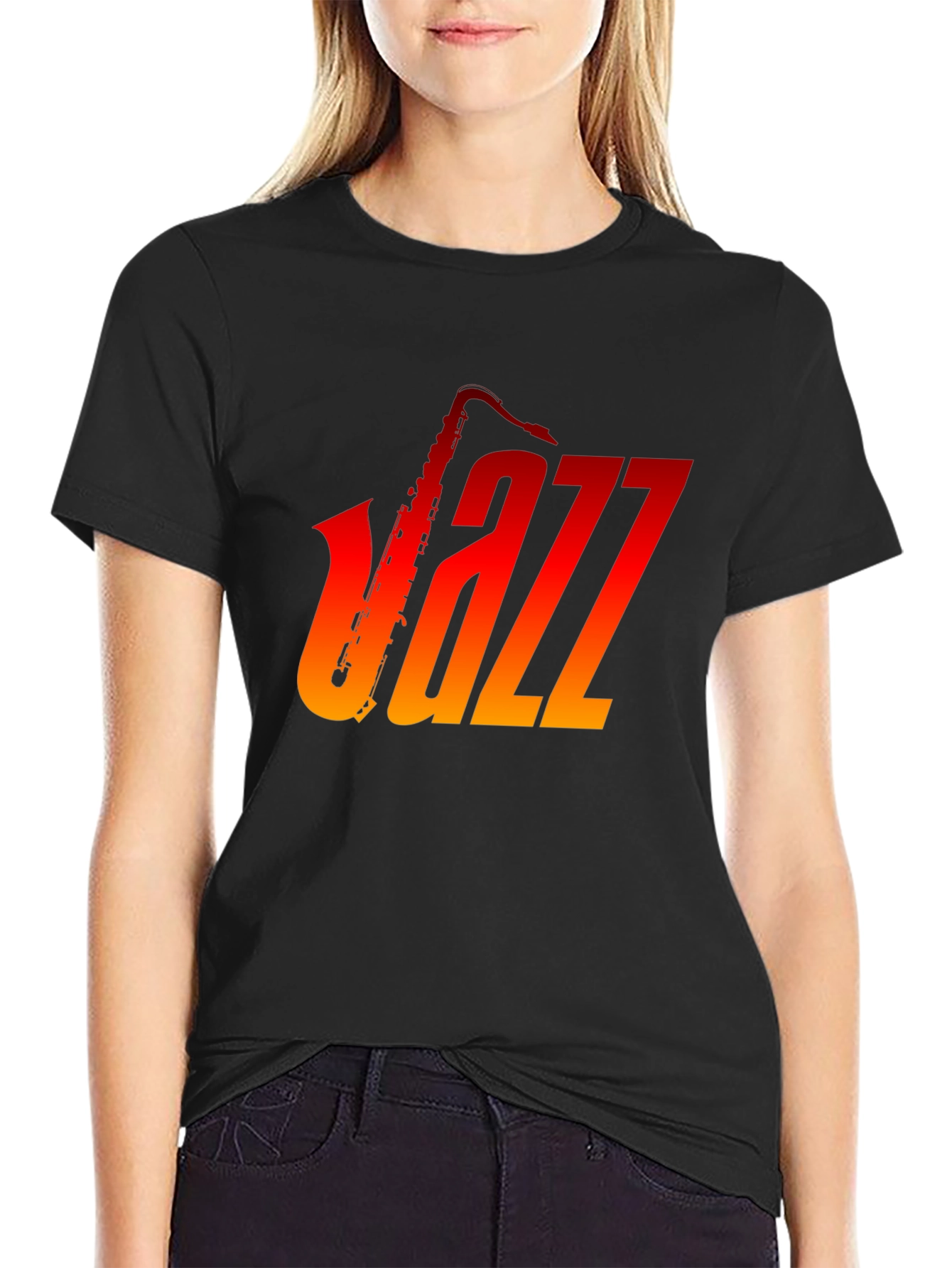 Jazz Saxophone Graphic T-Shirt - Music Lover Tee